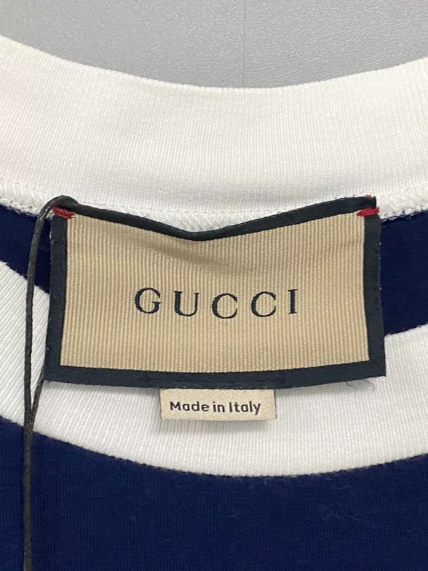 Gucci GUCCI GG Patch Striped Short Sleeve S Size US S / EU 44-46 / 1 - 5 Thumbnail