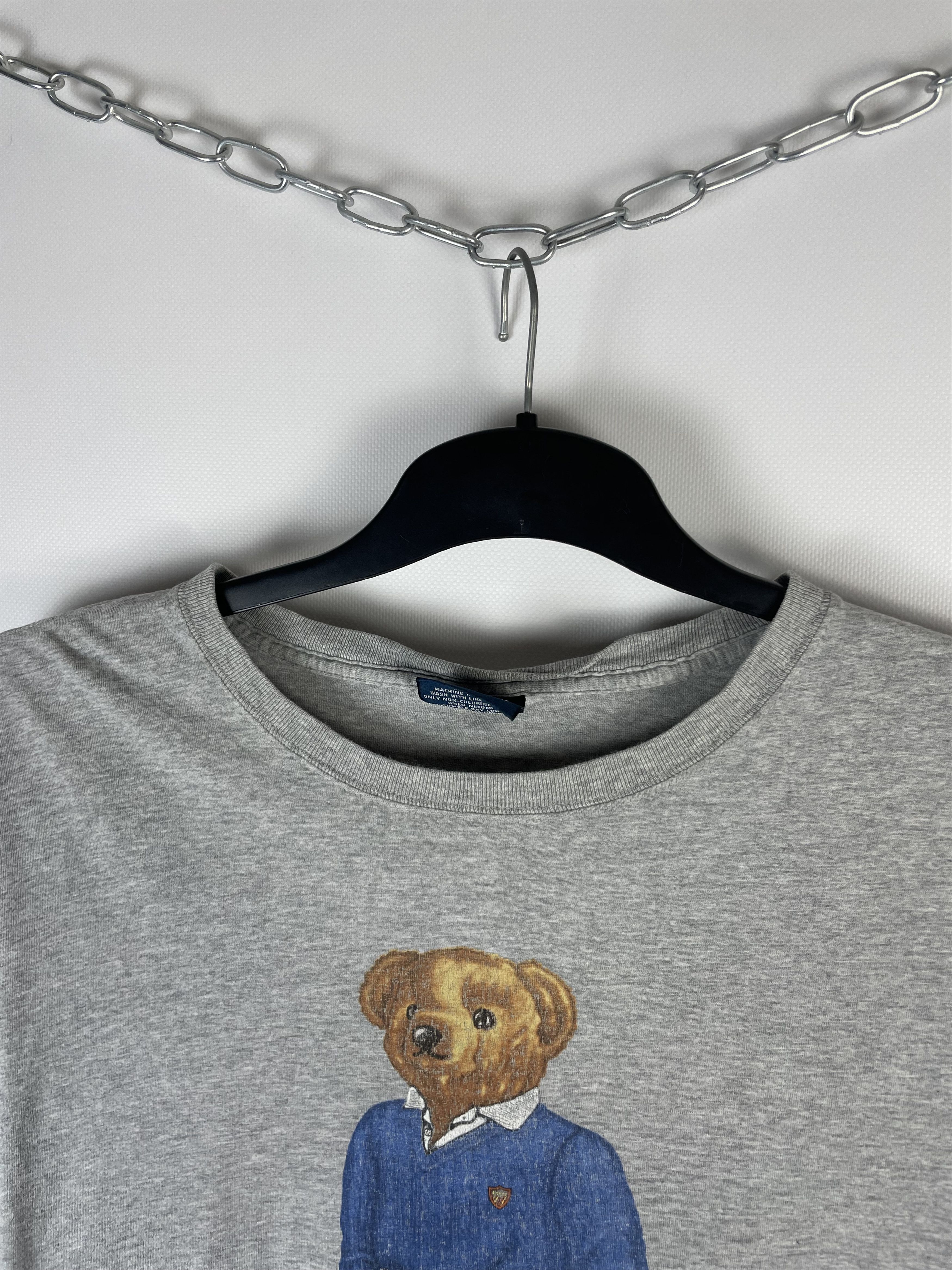 Polo Ralph Lauren Vintage Polo Ralph Lauren Bear Tee Size US L / EU 52-54 / 3 - 3 Thumbnail