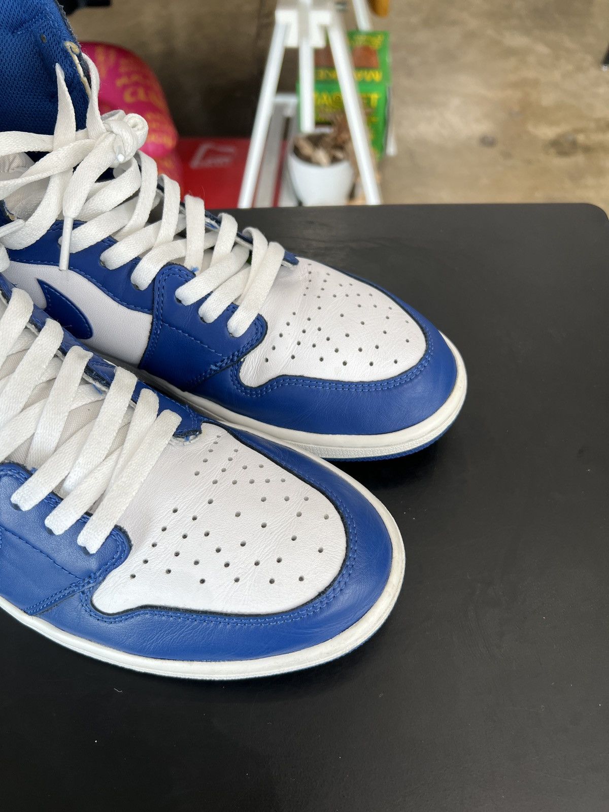 Jordan Brand × Nike Air Jordan 1 Storm Blue Sz. 12 (2016) Size US 12 / EU 45 - 7 Thumbnail