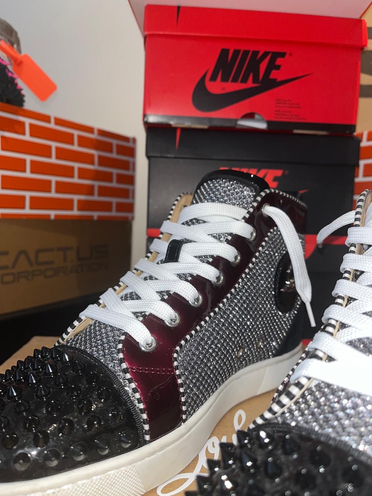 Christian Louboutin Christian Louboutin Woman’s High Top Trainers 39 1/2 Size US 8.5 / IT 38.5 - 5 Thumbnail