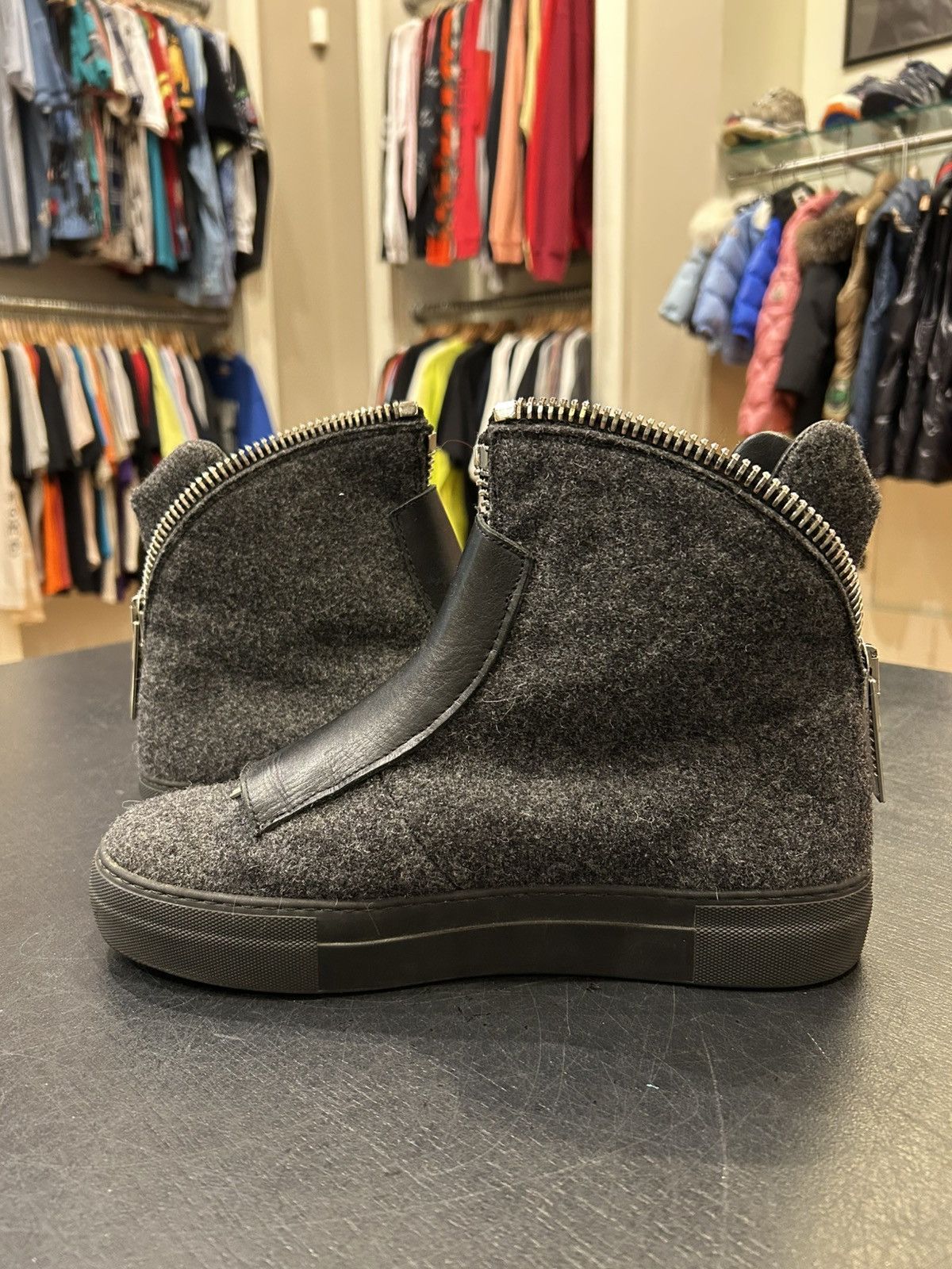 Armani Armani Wool Zip Up Sneaker Size US 8 / EU 41 - 3 Thumbnail