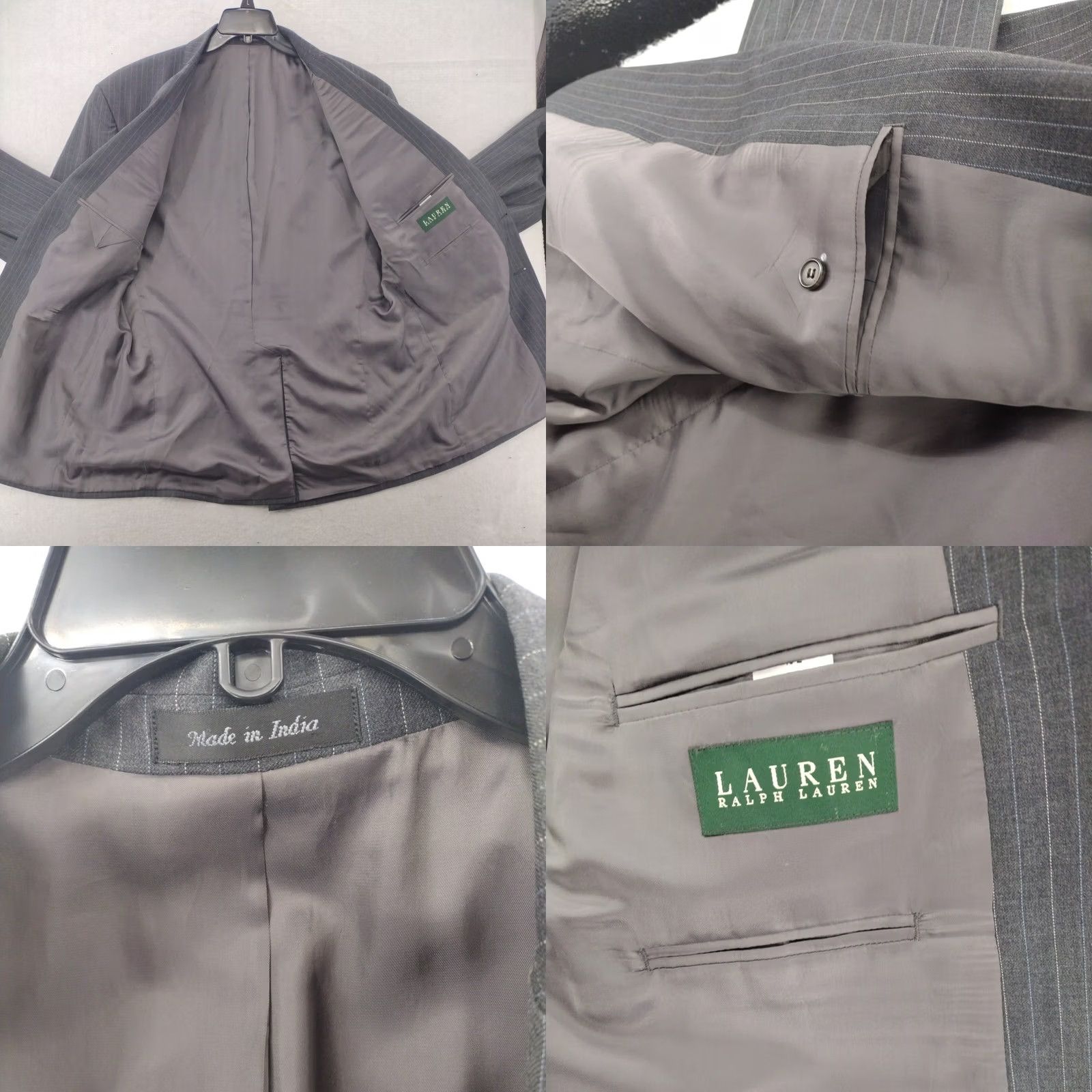 Ralph Lauren Lauren Ralph Lauren Green Label Blazer Mens 48R Gray Wool Blend Sport Coat Size 48R - 8 Thumbnail