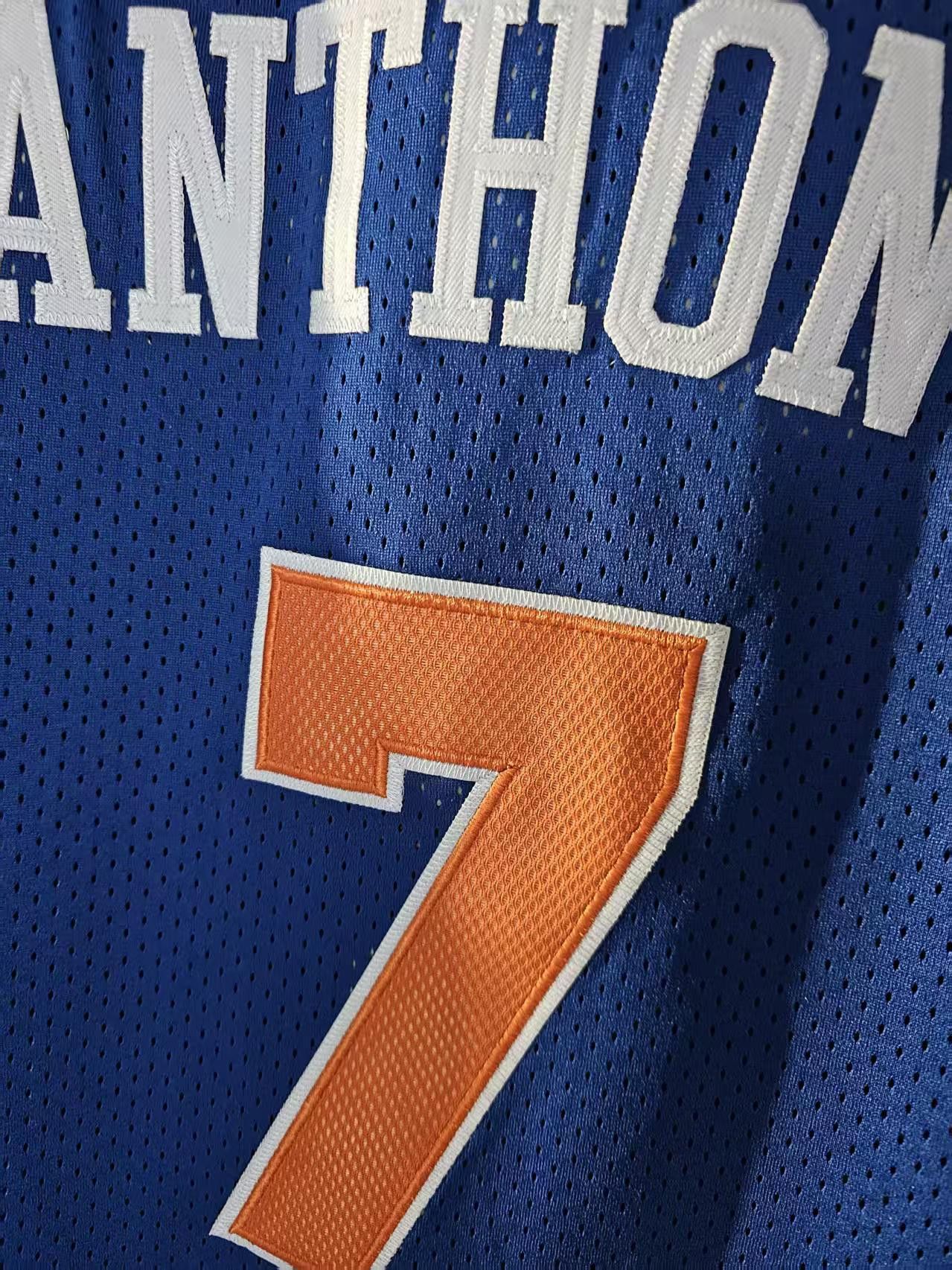 NBA New York Knicks #7 Carmelo Anthony Jersey Double Stitched L Size US L / EU 52-54 / 3 - 5 Thumbnail