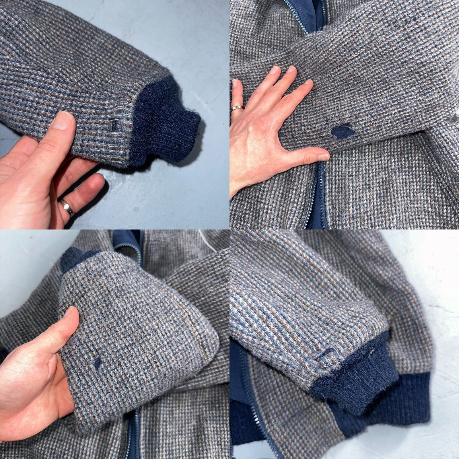 Pendleton Vintage Pendleton USA Men’s Medium Blue Insulated Wool Bomber Jacket Zipper Broken Size US M / EU 48-50 / 2 - 8 Thumbnail