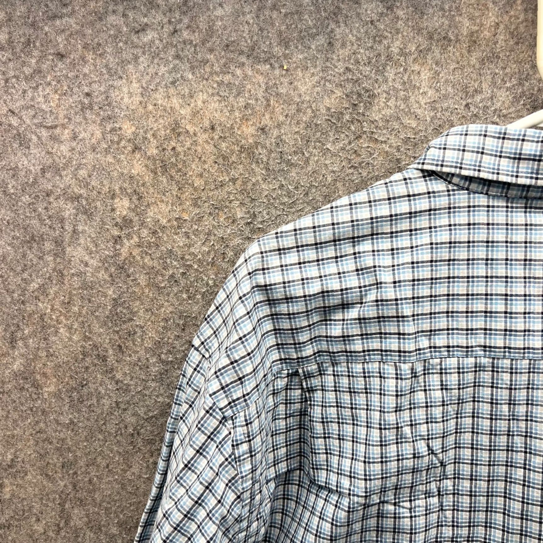 Vintage VINTAGE? No - Oxford Shirt Mens XXL Blue White Button Down Glen Check Cotton Golf Gingham 2XL Size US XXL / EU 58 / 5 - 3 Thumbnail