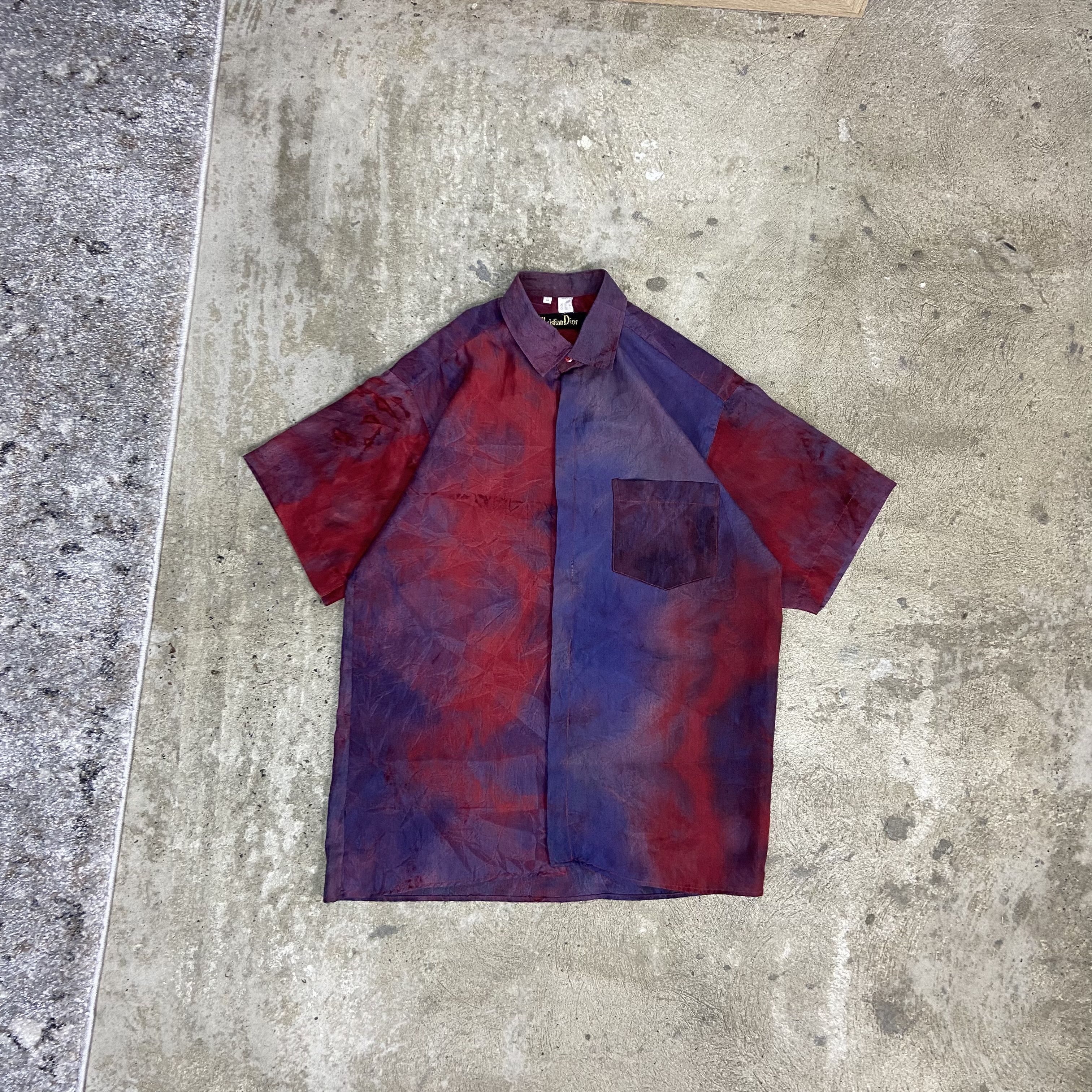 Christian Dior Monsieur × Dior Christian Dior silk shirt vintage