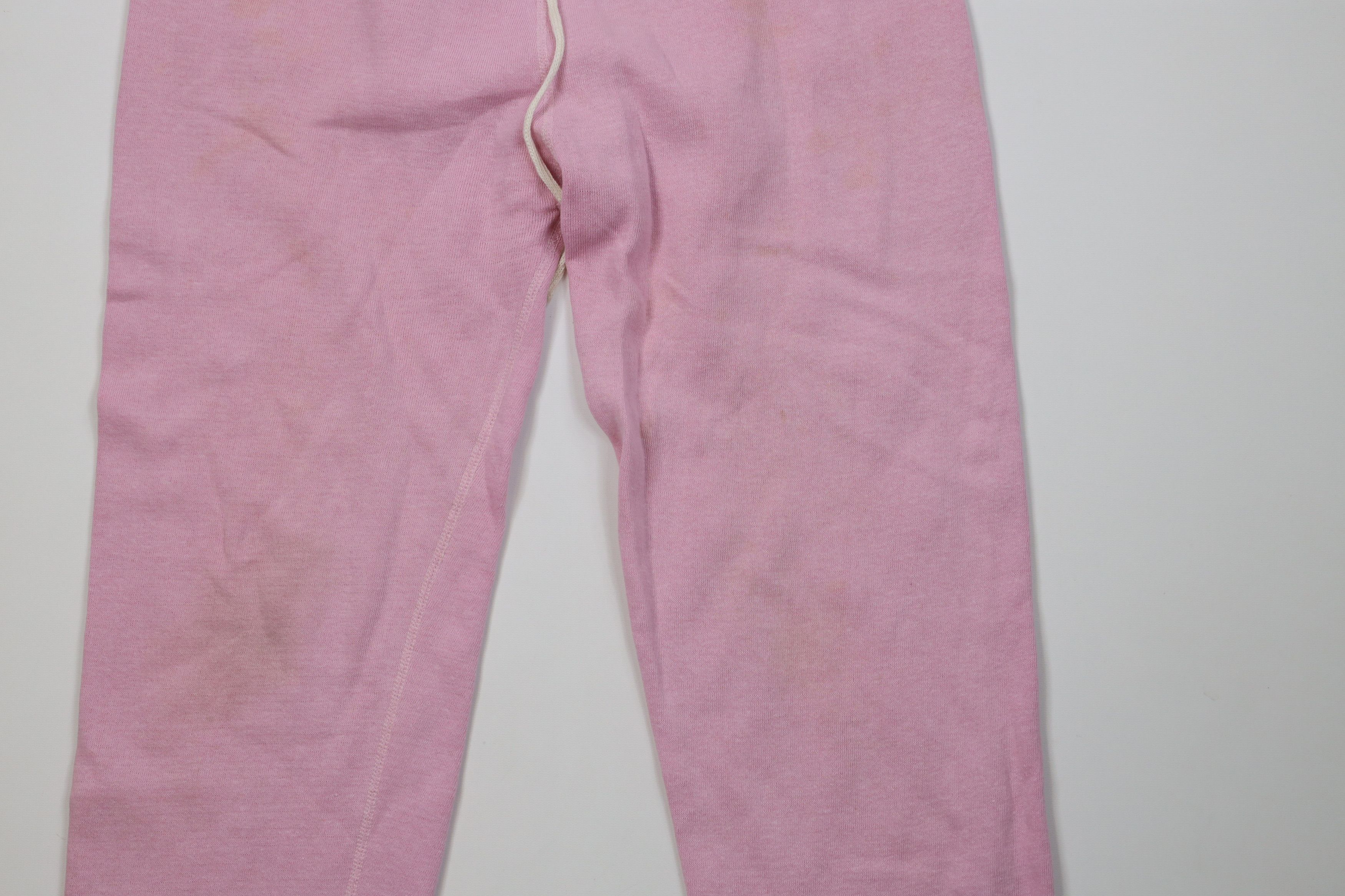 Vintage Vintage 70s Streetwear Blank Gusset Sweatpants Pink USA Size 34" / US 12 / IT 48 - 3 Thumbnail