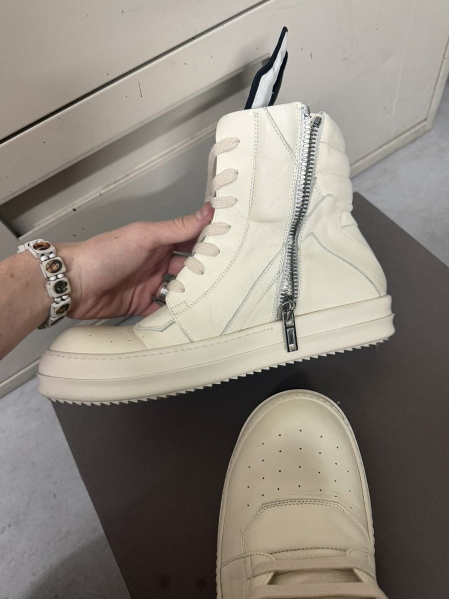 Rick Owens Rick Owens Milk White Geo Basket Size US 8 / EU 41 - 9 Thumbnail