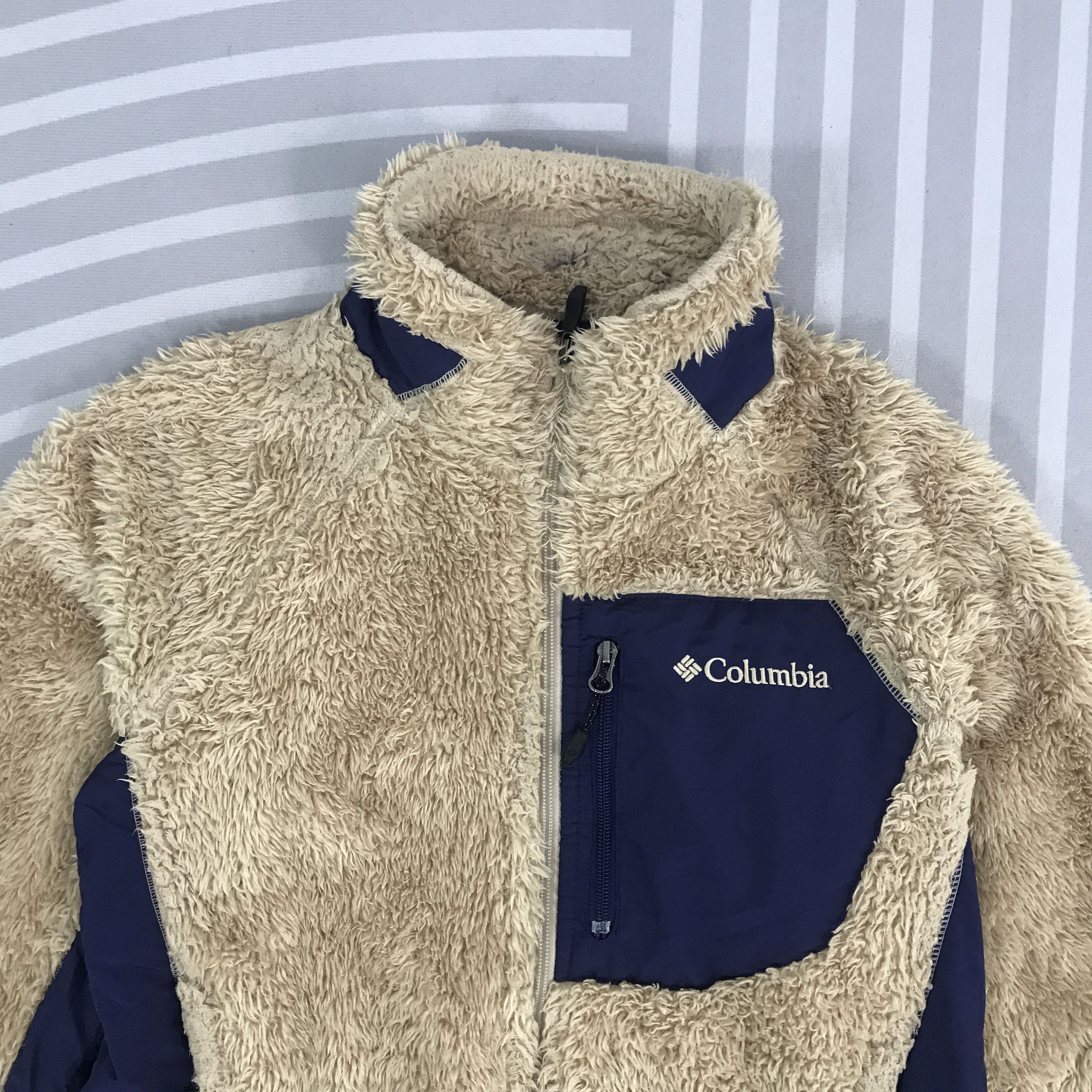 Columbia × Vintage Vintage Columbia Sherpa designs zipper Jacket Size US M / EU 48-50 / 2 - 2 Thumbnail
