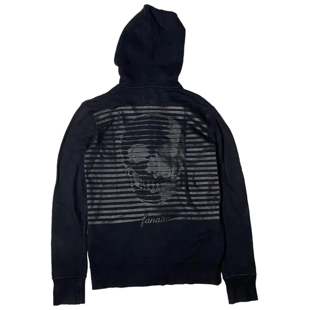 Japanese Brand Stooge & Co Skull Linen Zip Hoodie Size US S / EU 44-46 / 1 - 4 Thumbnail