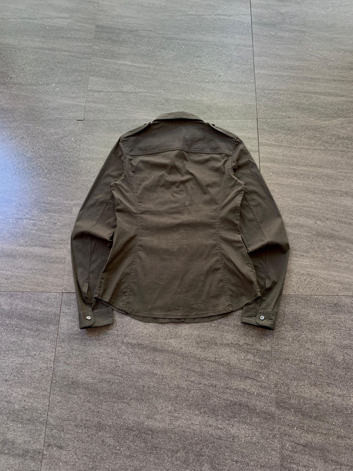 Prada FREE TAX! 2000s Military Printed Logo Ls Shirt Size US S / EU 44-46 / 1 - 4 Thumbnail