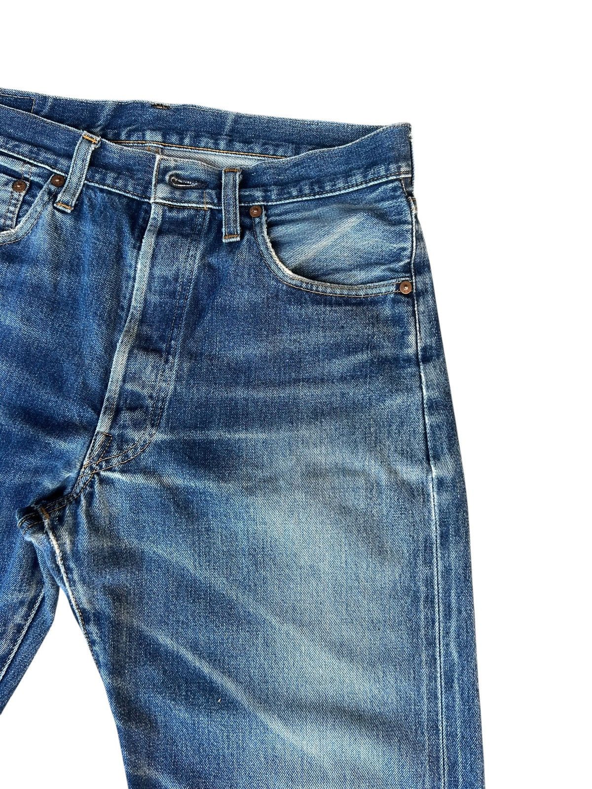 Levi's Vintage Clothing 1997 LVC Levi’s 501 XX Rip Off Leg Denim Selvedge Jeans Size US 32 / EU 48 - 9 Thumbnail