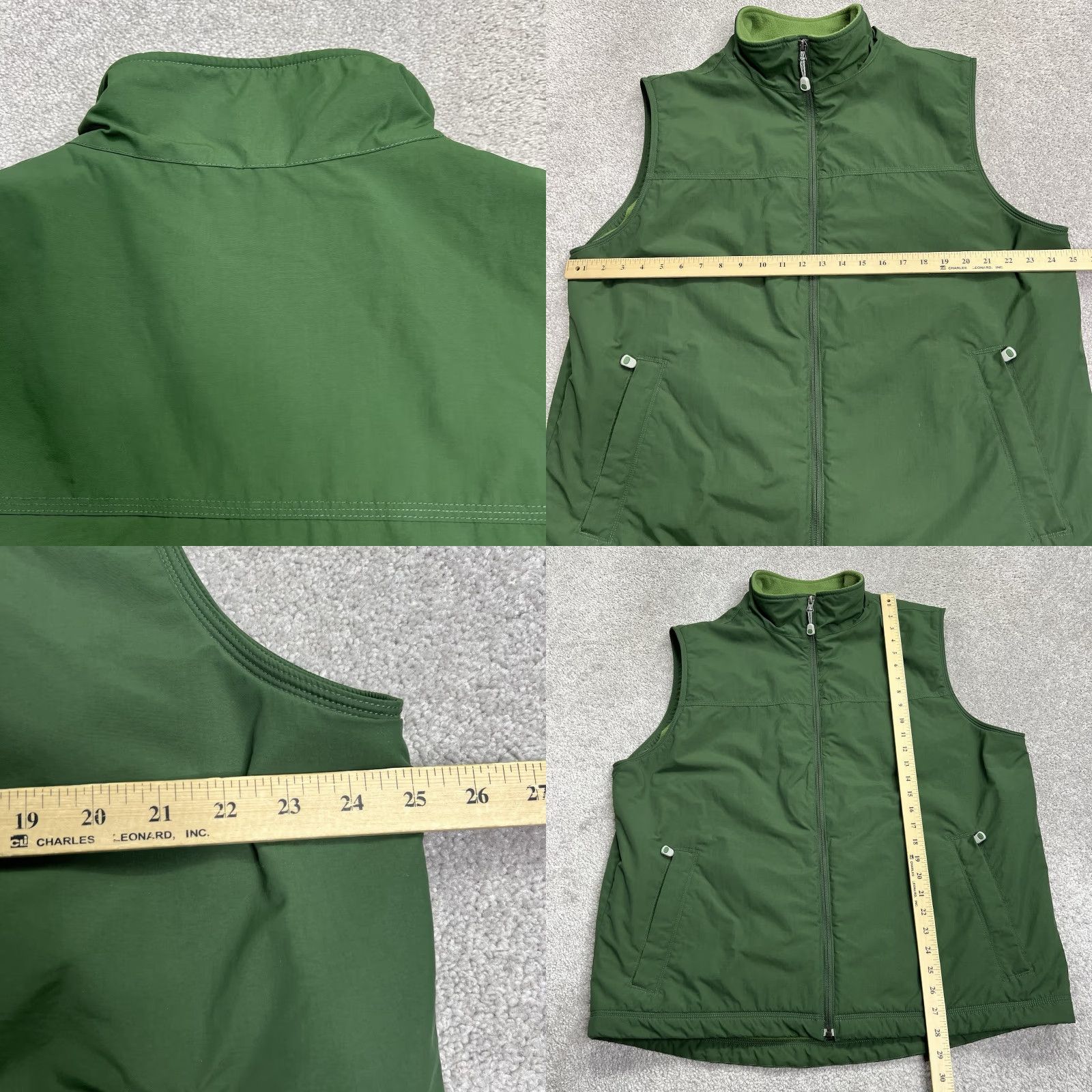 Vintage VINTAGE LL Bean Vest Mens XL Tall XLT Green Nylon Fleece Lined Full Zip Outdoors 0BDR5 Size US XL / EU 56 / 4 - 8 Thumbnail
