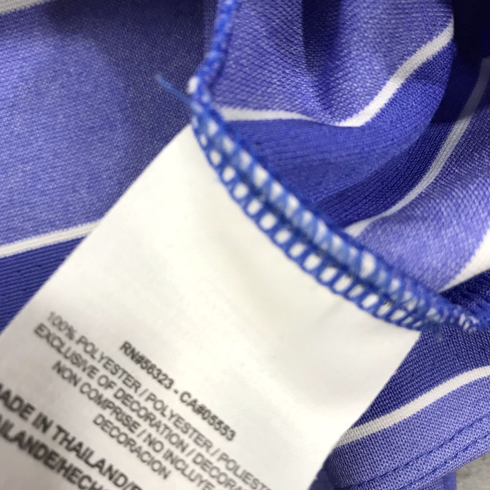 Nike Nike Golf Polo Shirt Mens M Purple Blue Striped Dri-Fit Logo Polo Shirt Casual All Seasons Lightweight Short Sleeve Nike Golf 90s? Size US M / EU 48-50 / 2 - 5 Thumbnail
