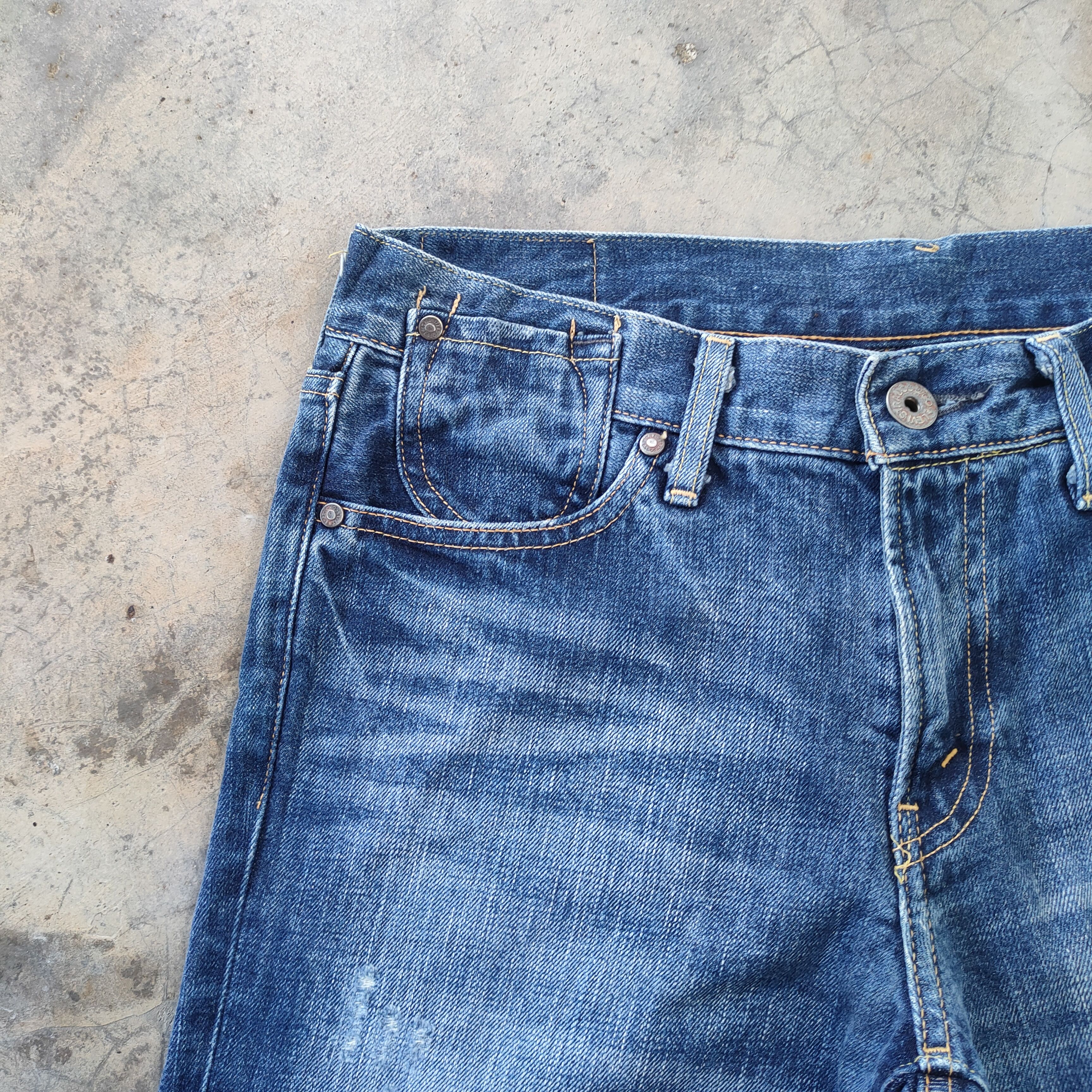 Levi's Vintage Clothing W32 VINTAGE LEVI'S 502 FADED RIPPED JEANS DENIM PANTS Size US 32 / EU 48 - 5 Thumbnail