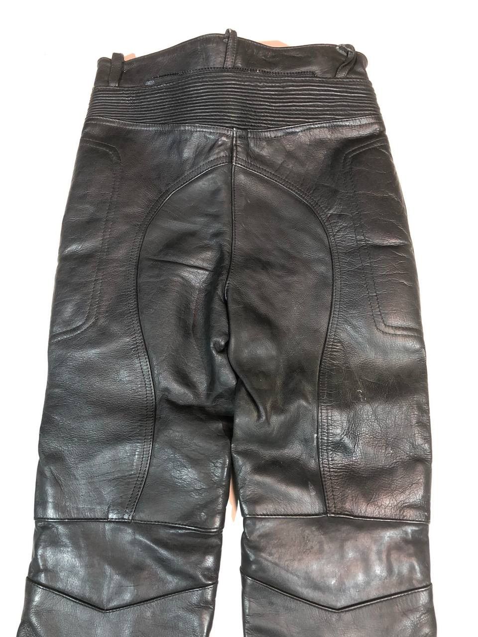 Genuine Leather Vintage Rare Biker Moto Leather Pants Vintage Size US 26 / EU 42 - 7 Thumbnail