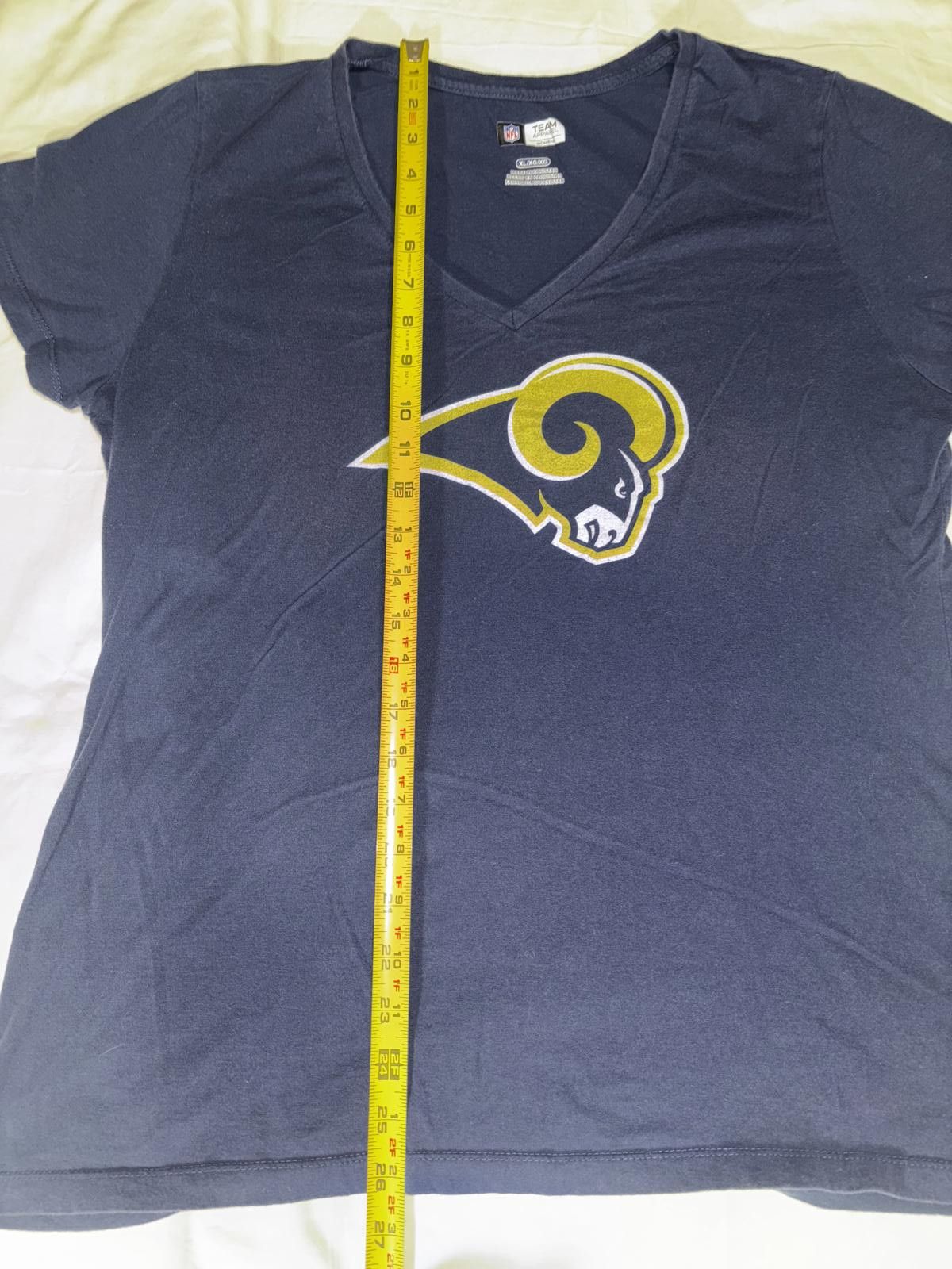Designer Los Angeles Rams NFL V-Neck Tee - Women's XL Size XL / US 12-14 / IT 48-50 - 8 Thumbnail