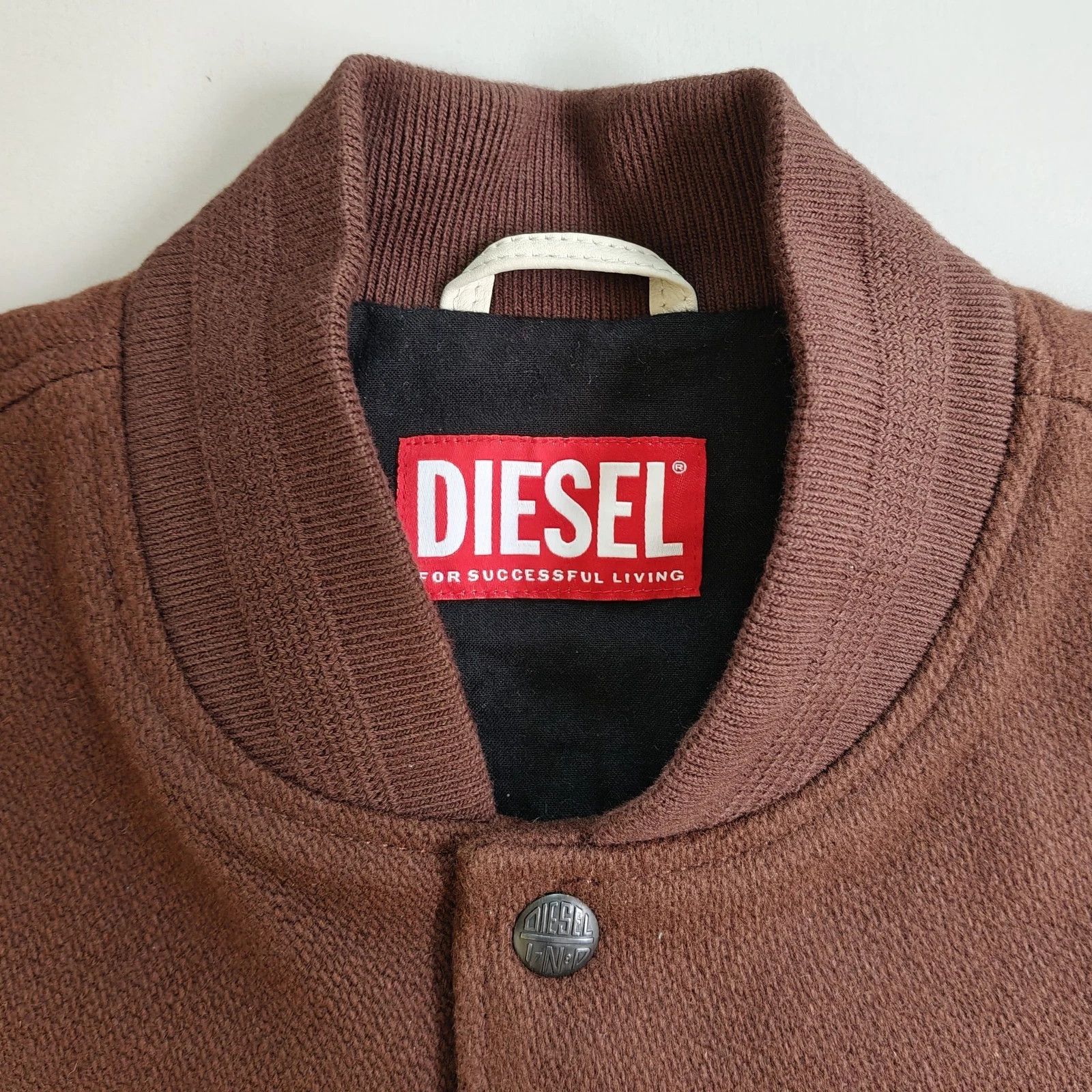 Diesel Diesel Mens Padded bomber jacket in wool and leather FTP1015 Size US M / EU 48-50 / 2 - 3 Thumbnail