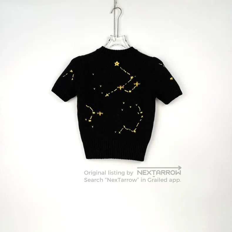 Dior Dior Black constellation Scorpio wool cashmere short-sleev Size S / US 4 / IT 40 - 4 Thumbnail