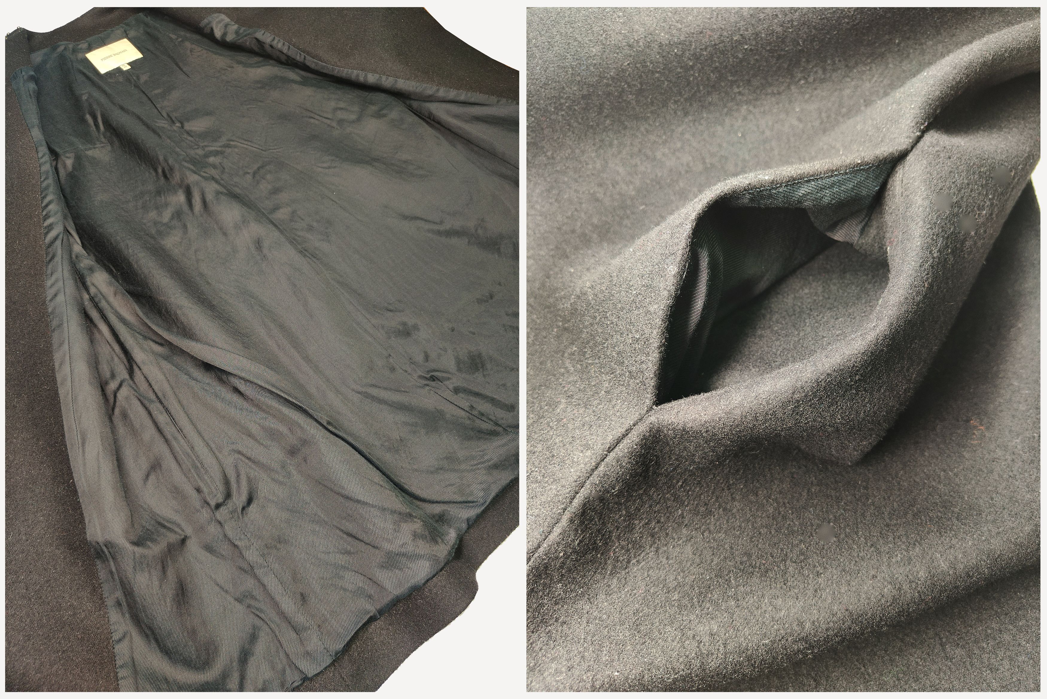Pierre Balmain Pierre Balmain _ taly _ Studded Leather _ Wool & Cashmere Size M / US 6-8 / IT 42-44 - 5 Thumbnail