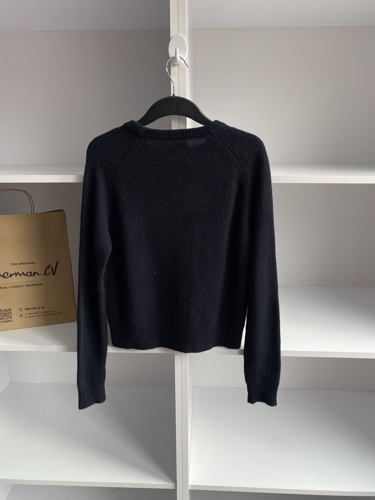Vintage × Zadig & Voltaire Vintage Zadig & Voltaire Baly Heart Sweater Navy Cashmere Size XS / US 0-2 / IT 36-38 - 10 Thumbnail