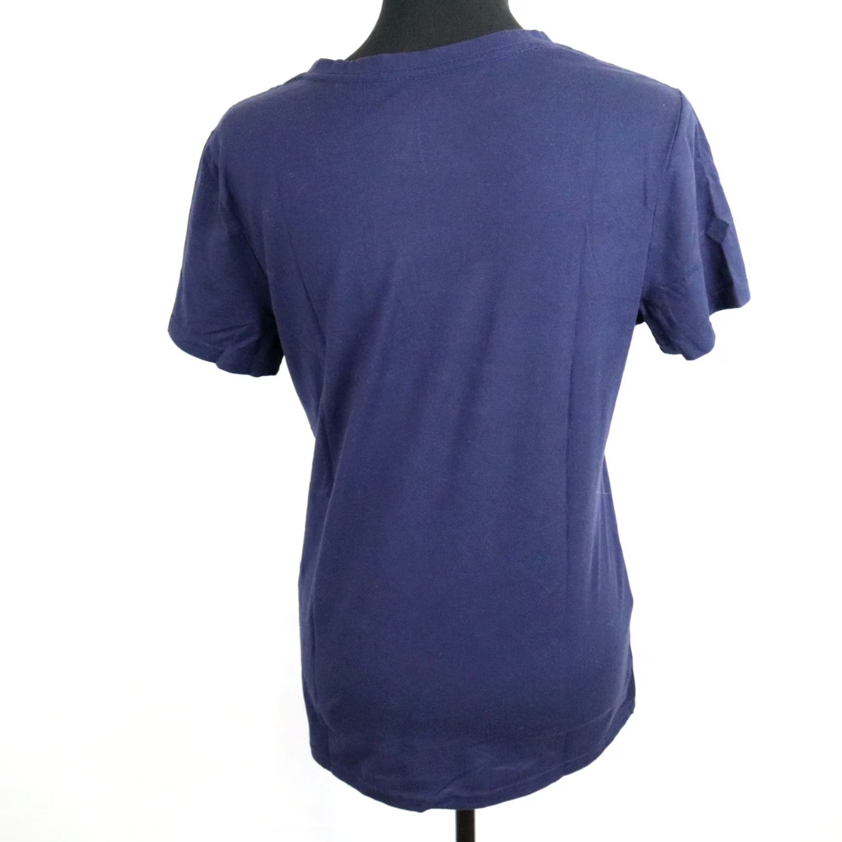Vintage Time And Tru Shirt Womens M Blue Top Neck Tee Casual Short Sleeve Size M / US 6-8 / IT 42-44 - 3 Thumbnail