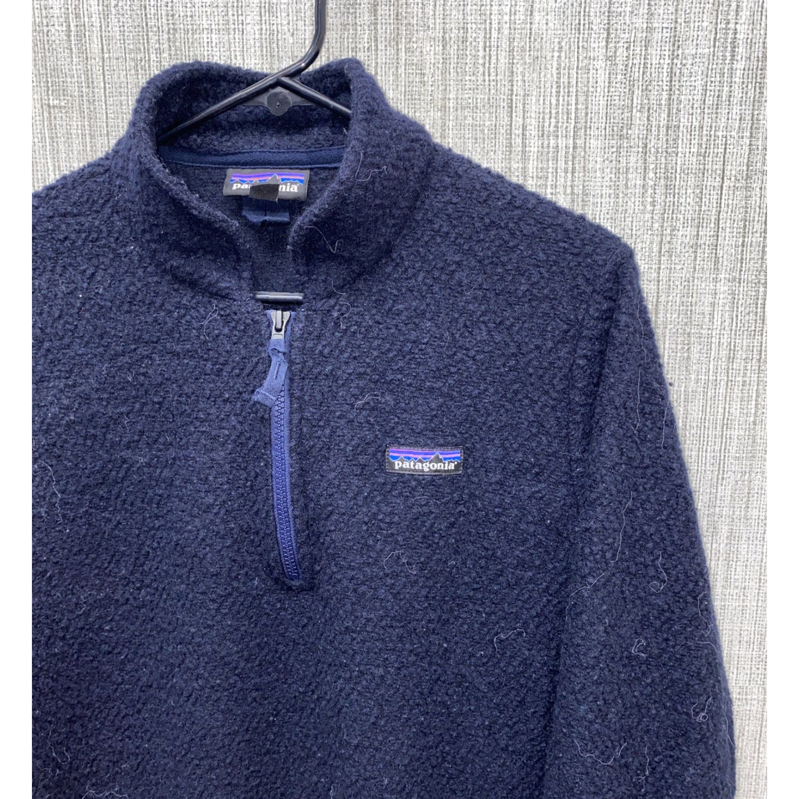 Patagonia Patagonia Womens Blue Fleece 1/2 Zip Pullover Jacket Sz L Size L / US 10 / IT 46 - 2 Thumbnail