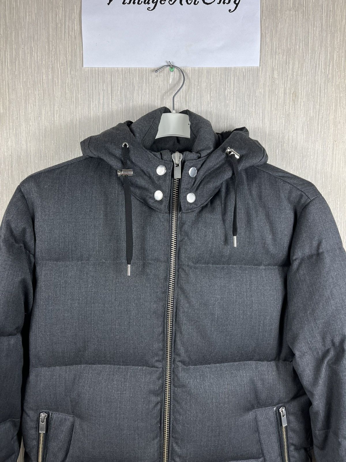 Designer × The Kooples The Kooples wool down puffer jacket hooded leather acs Size US M / EU 48-50 / 2 - 5 Thumbnail