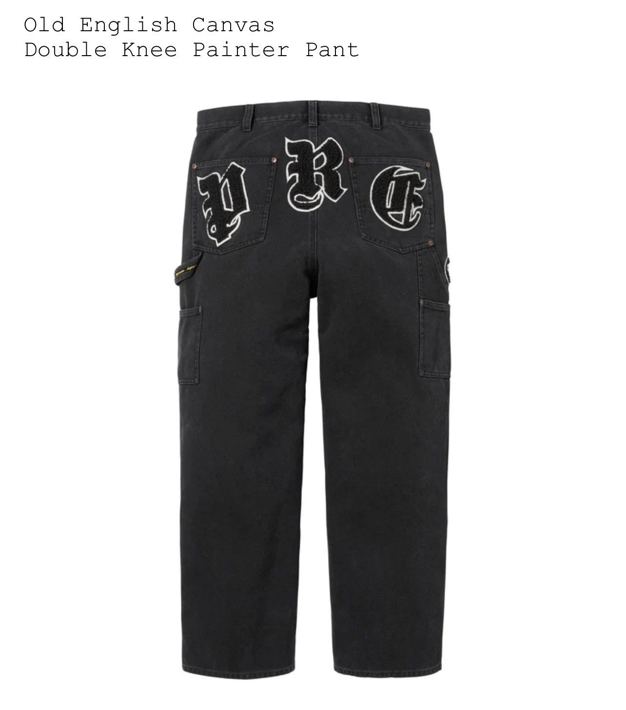 Supreme Supreme old english canvas double knee painter pants Size US 34 / EU 50 - 2 Thumbnail