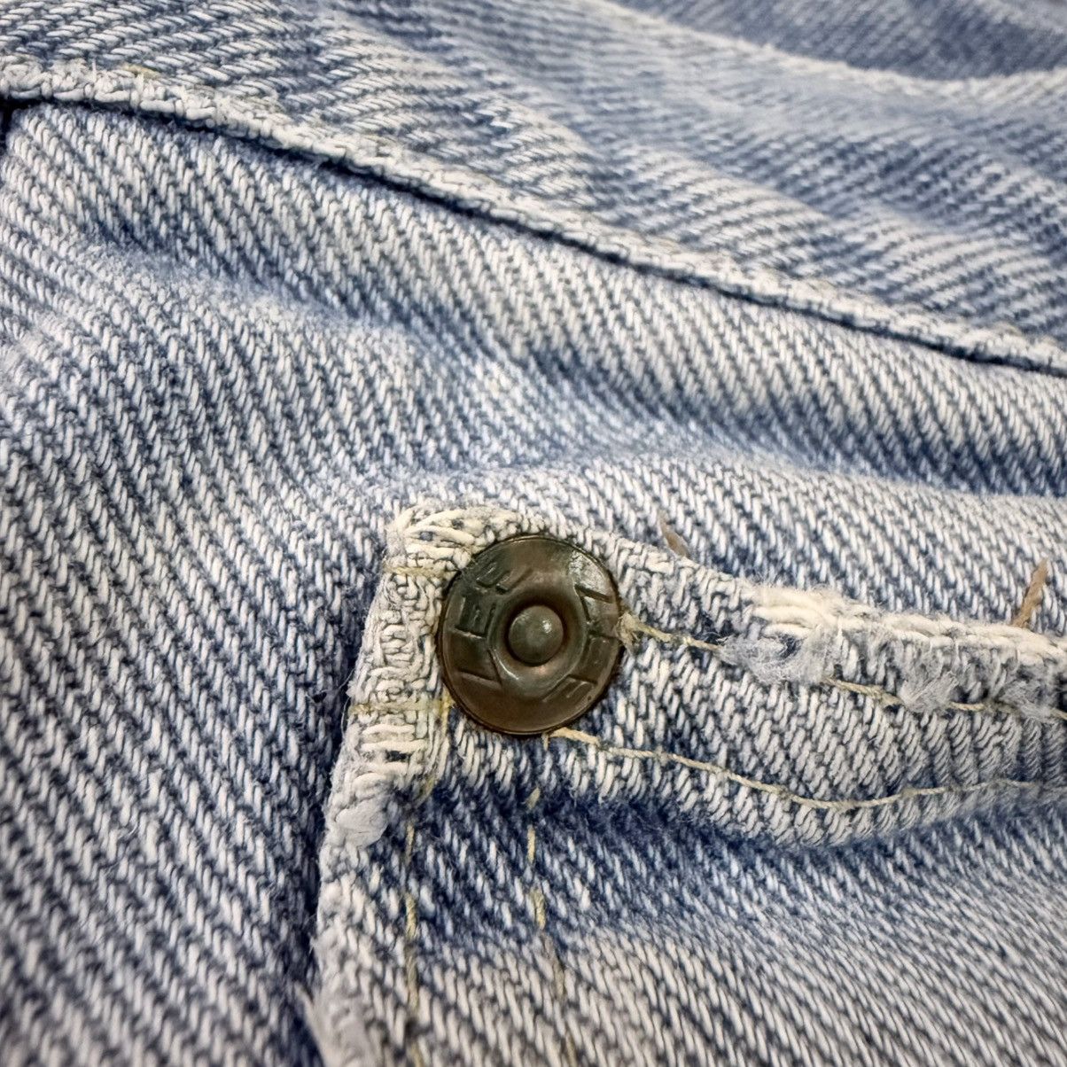 Vintage 🇺🇸 Early 80s Lee Distressed Faded Wash Aging Denim Made Usa Size US 30 / EU 46 - 15 Thumbnail