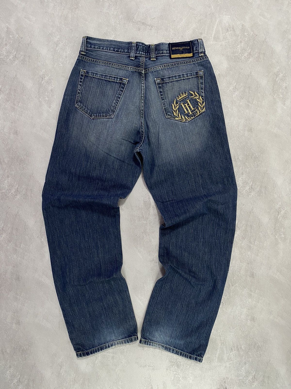Japanese Brand Vintage JEANS HENRRY LLOYD Distressed flared japan style 32 Size US 32 / EU 48 - 4 Thumbnail