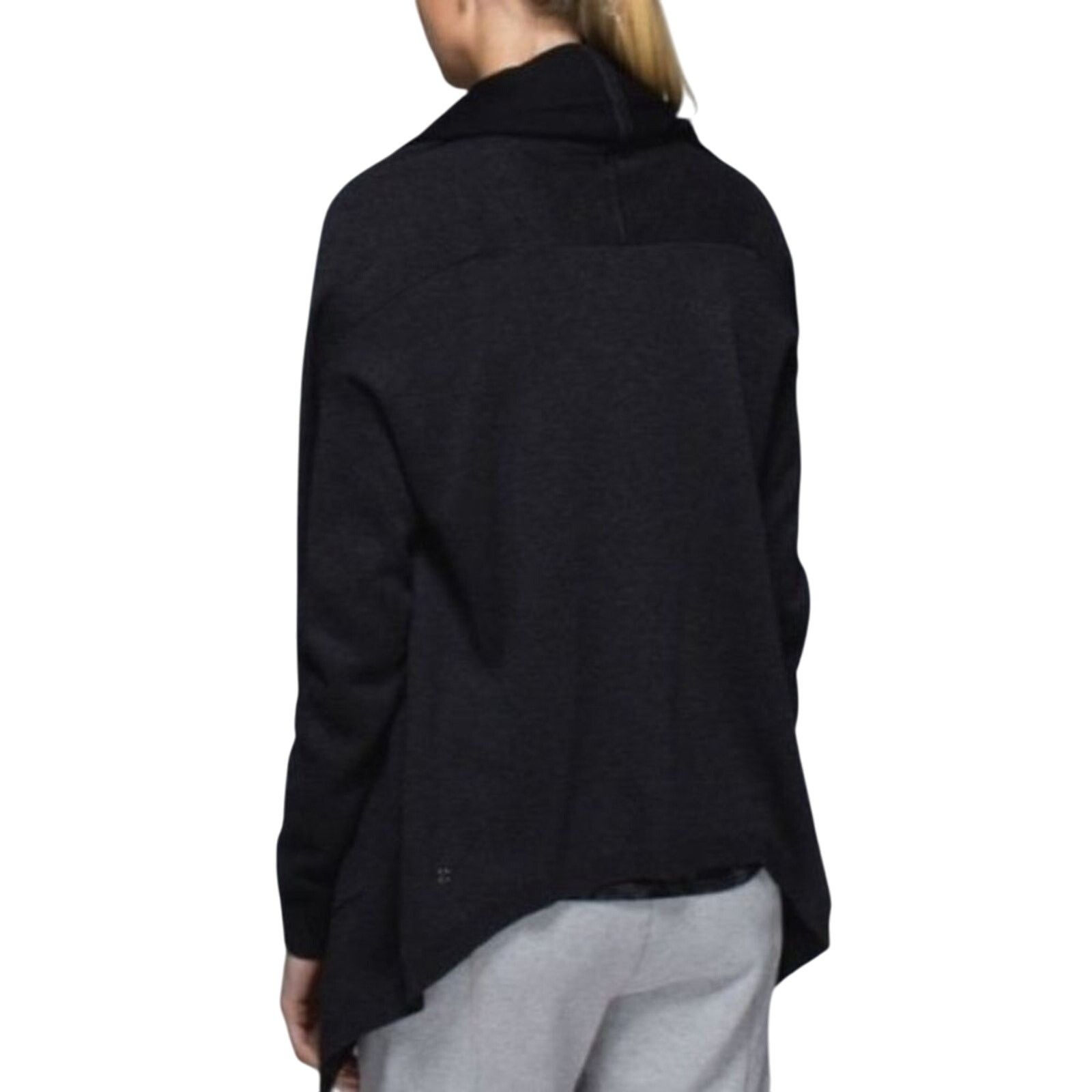 Lululemon Lululemon Black Sweater Cabin Yogi Wrap Heathered Womens 4 Size S / US 4 / IT 40 - 10 Thumbnail