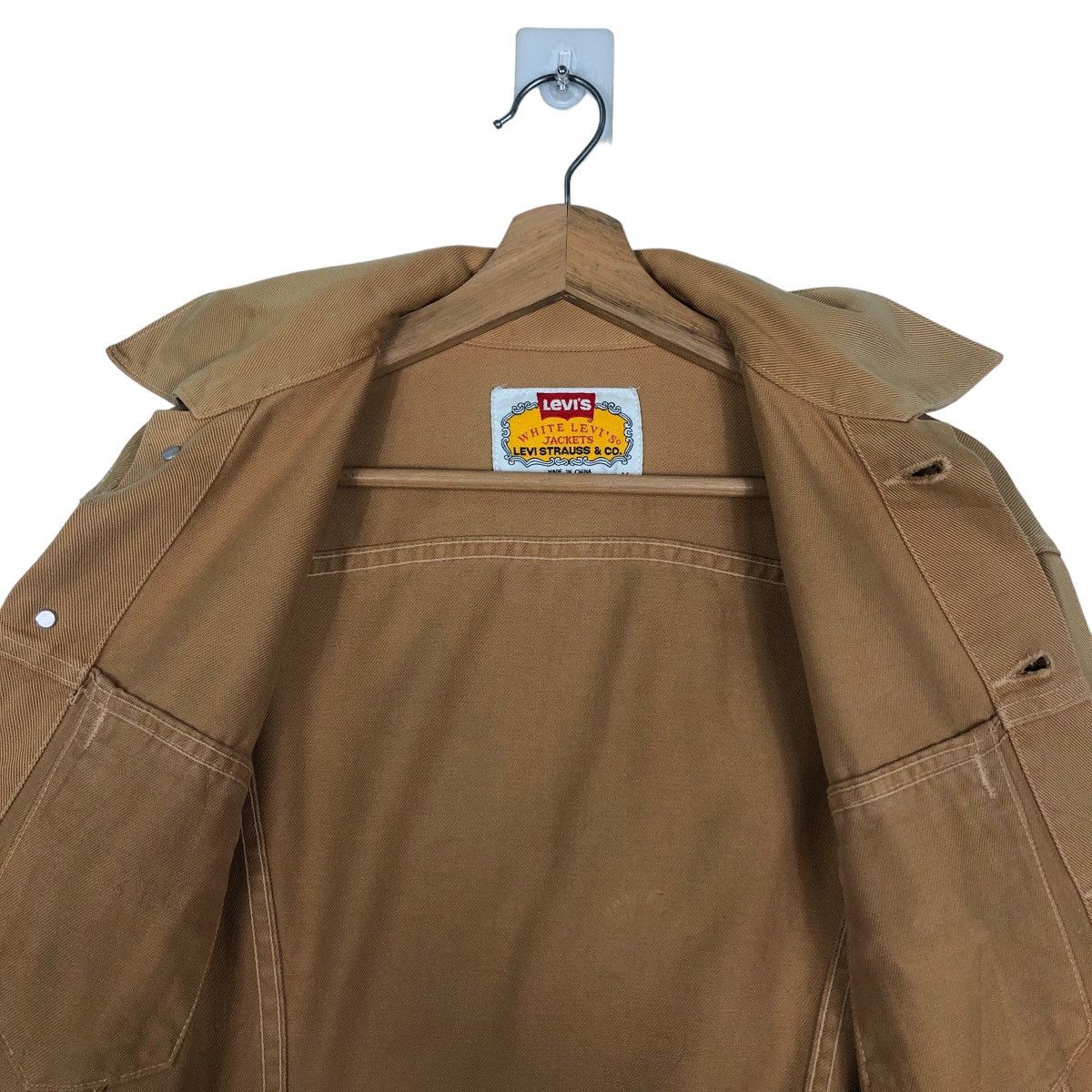 Levi's 🔥90’s Vintage Trucker Jacket White Levi’s Jacket Size US M / EU 48-50 / 2 - 11 Thumbnail