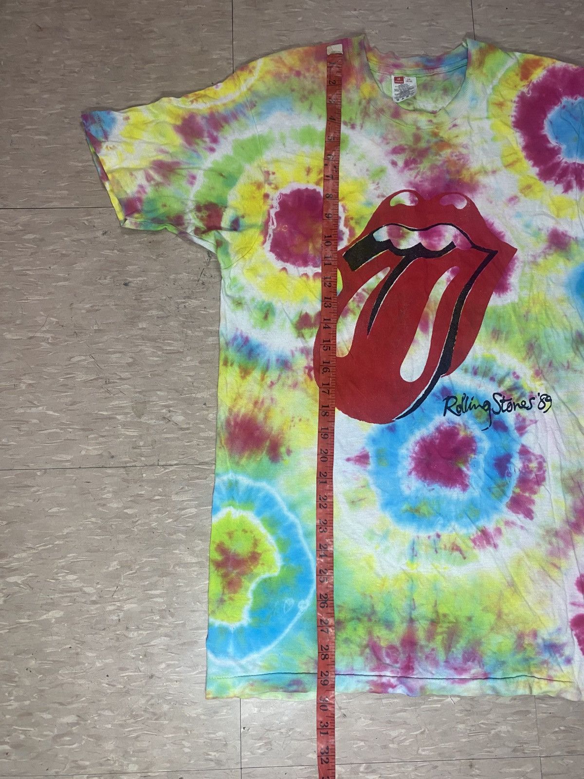 Band Tees × The Rolling Stones × Vintage Vintage the rolling stones 89 tie dye tee Size US S / EU 44-46 / 1 - 9 Thumbnail