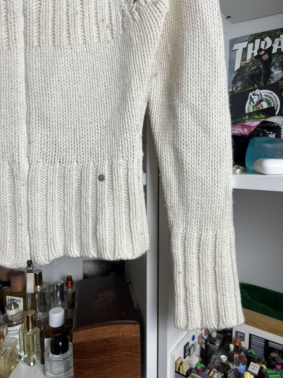 Joop! × Vintage Vintage y2k JOOP! Cropped zip wool crochet sweater S archive Size S / US 4 / IT 40 - 5 Thumbnail