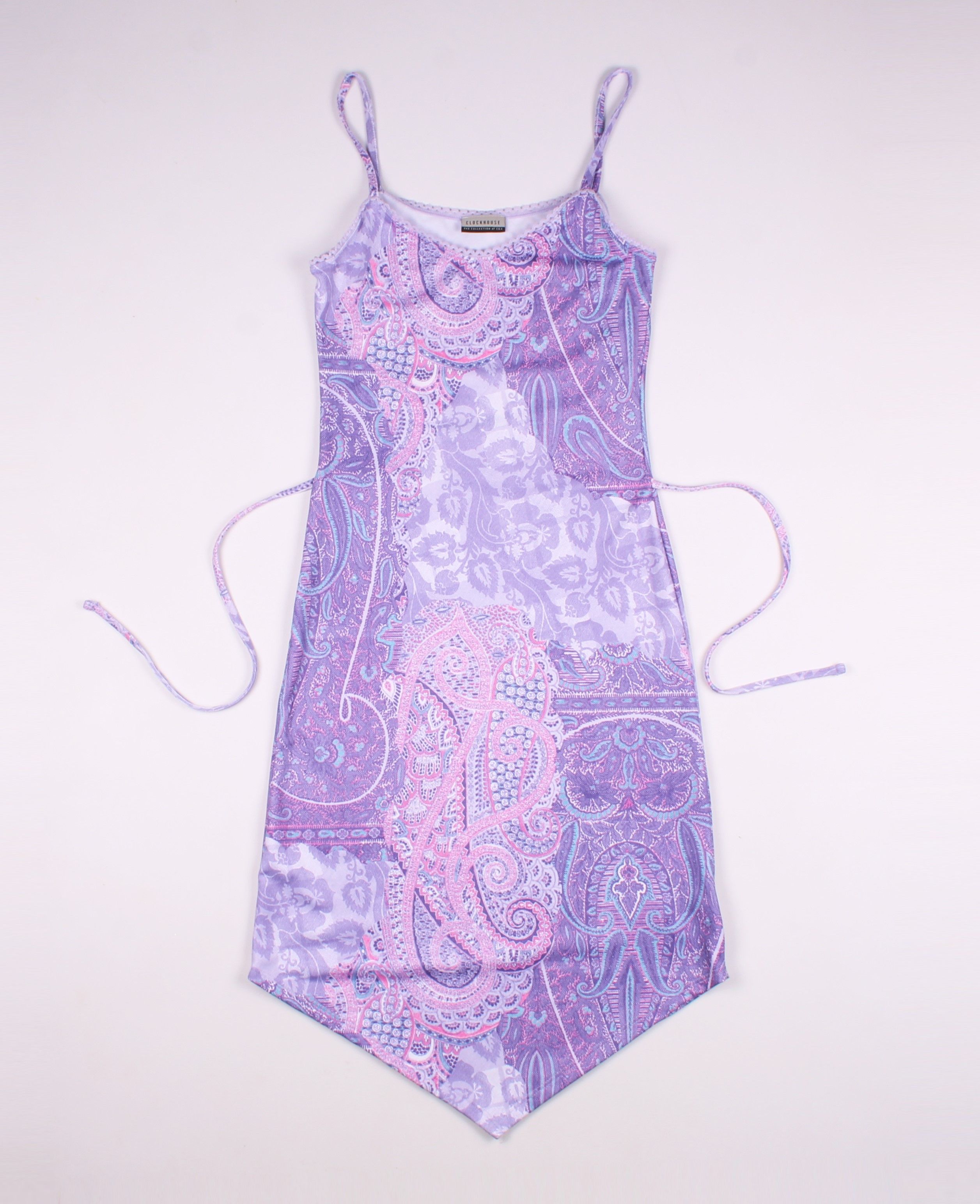 Vintage Vintage Clockhouse Y2K Paisley Boho Purple Dress Size S / US 4 / IT 40 - 4 Thumbnail