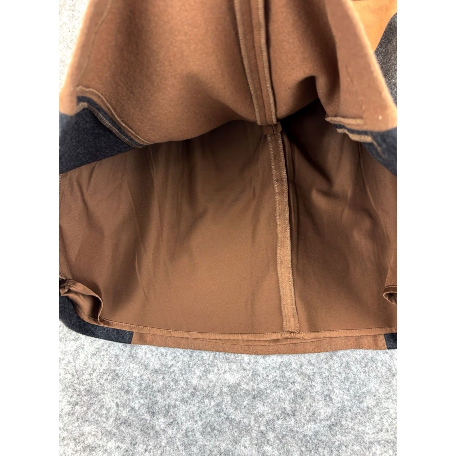 Boden VINTAGE? No — Boden Skirt A line Knee Length camel / grey Size UK8R Wool Blend Ladies Size 30" / US 8 / IT 44 - 3 Thumbnail