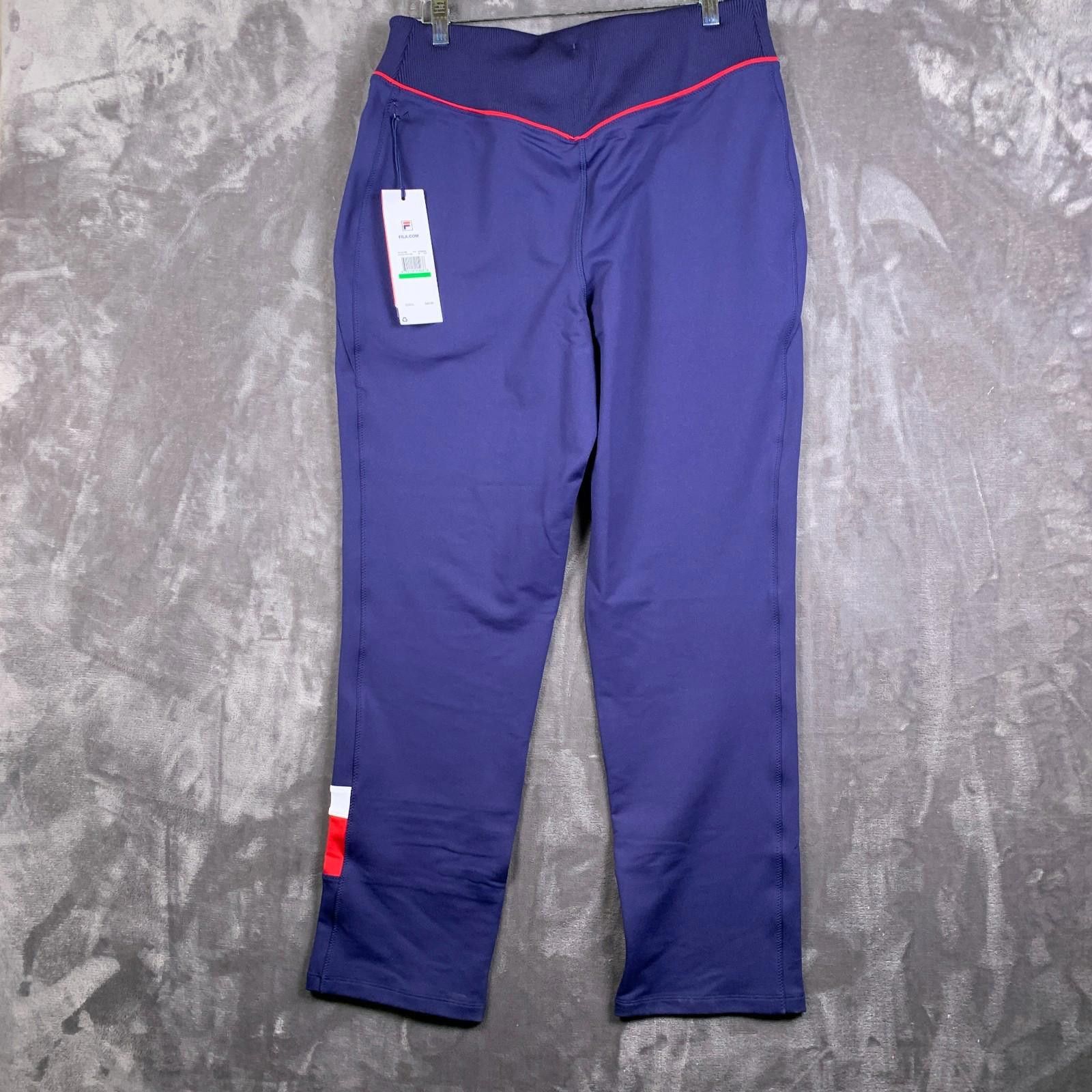 Fila NEW Fila Women’s Heritage Track Pants Sz. L Blue Size 36" / US 14 / IT 50 - 2 Thumbnail