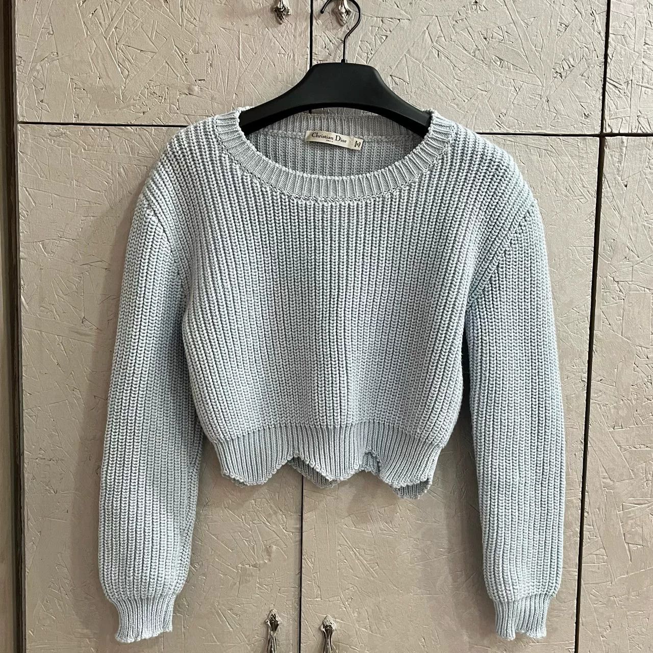 blue round-neck sweater from Dior