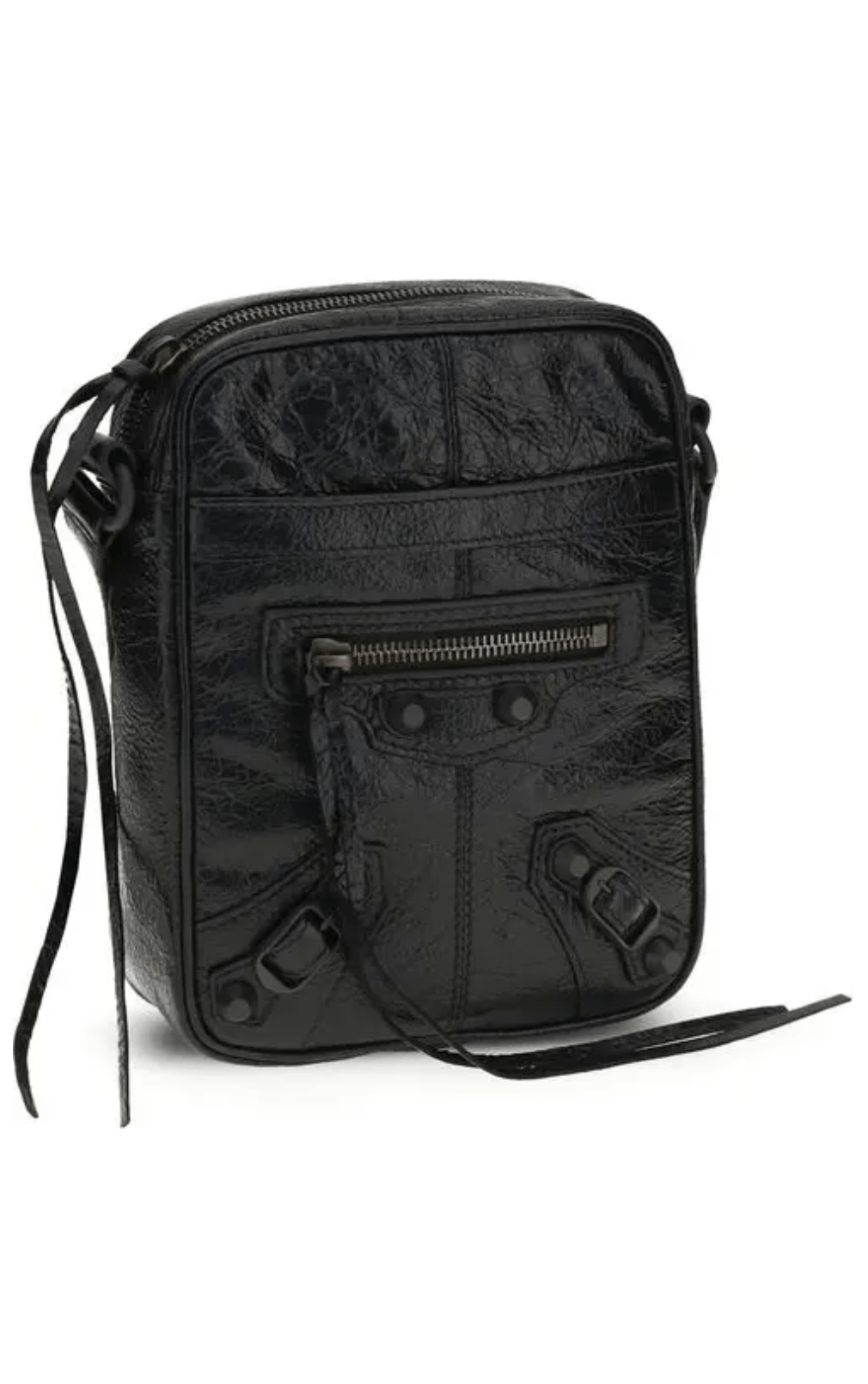 Balenciaga Balenciaga Le City Vertical Shoulder Bag Black Lambskin Size ONE SIZE - 2 Thumbnail