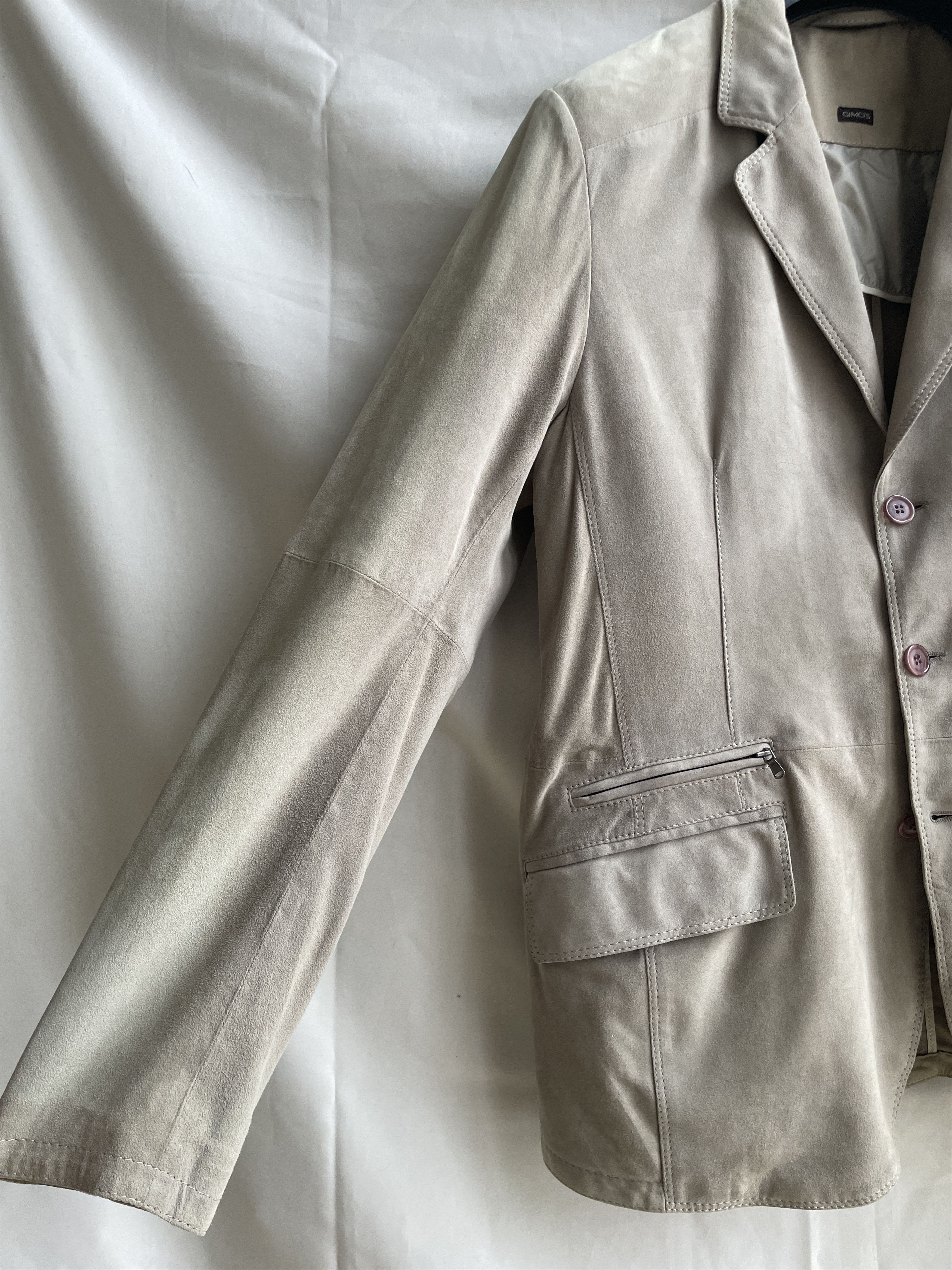 Gimo's Gimo's Tan Suede Leather Blazer Jacket Size EUR 52 Size US L / EU 52-54 / 3 - 7 Thumbnail