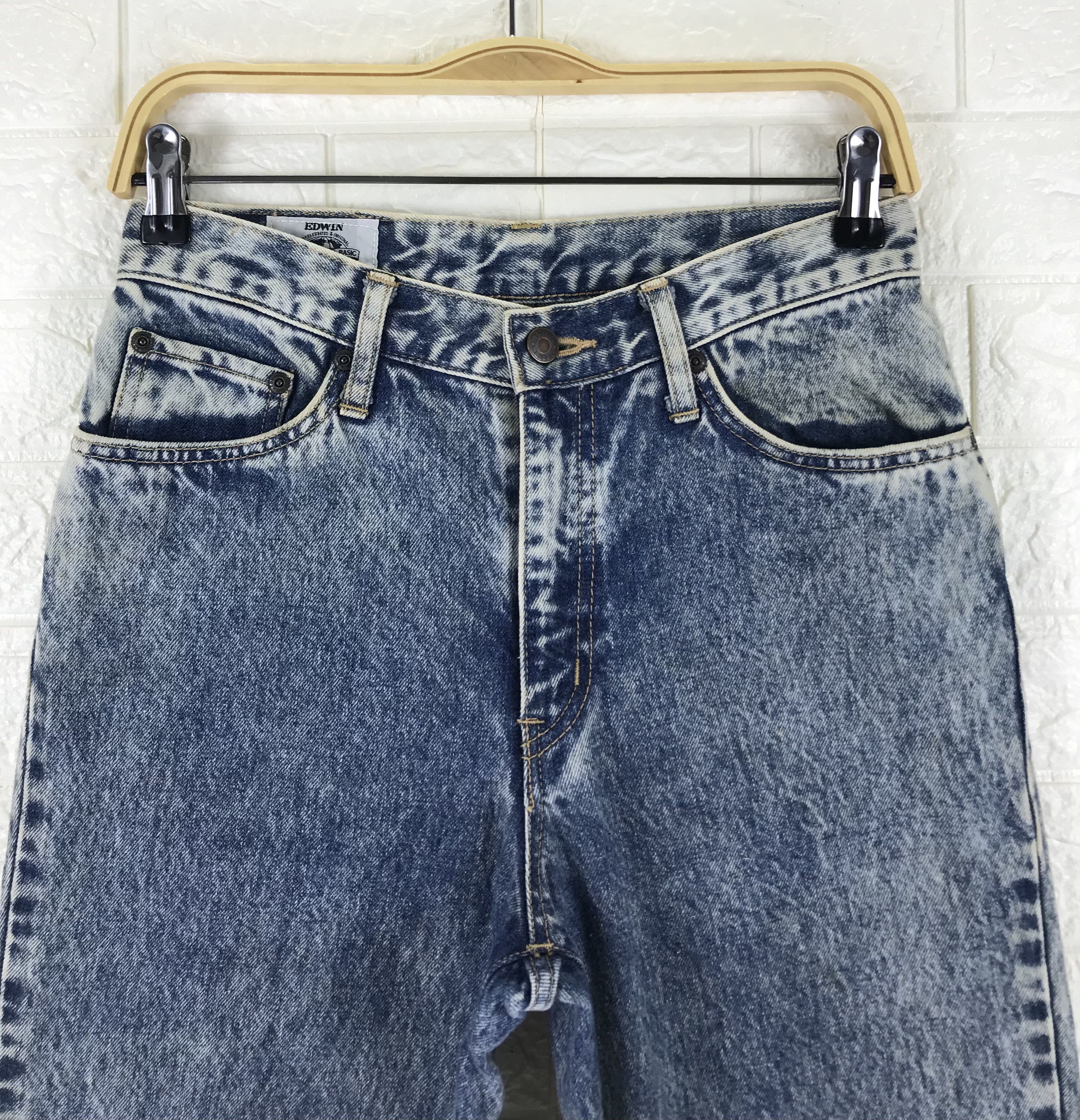 Edwin Vintage Edwin Acid Wash Jeans Size 28" / US 6 / IT 42 - 2 Thumbnail