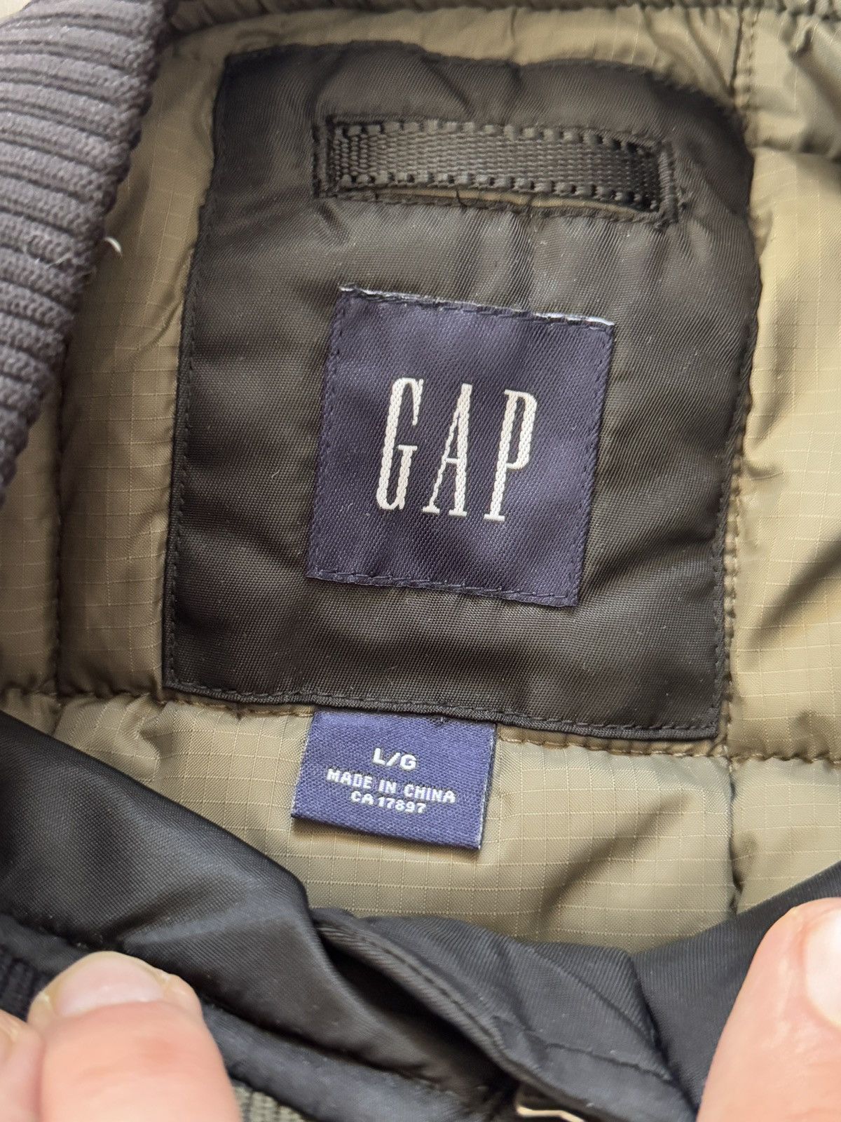 Gap Vintage Gap Ma-1 Black Bomber Jacket Size US L / EU 52-54 / 3 - 7 Thumbnail