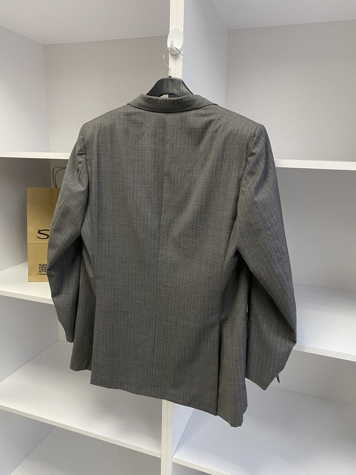 Brioni × Designer × Vintage Vintage Brioni Luxury Old Money Style Gray Blazer Size 54R - 12 Thumbnail