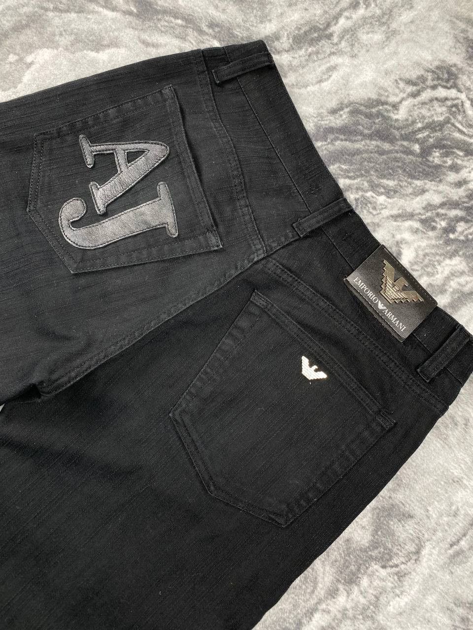 Armani Vintage Armani Jeans Denim Jeans Big Logo Men Size 32 Black Size US 32 / EU 48 - 9 Thumbnail