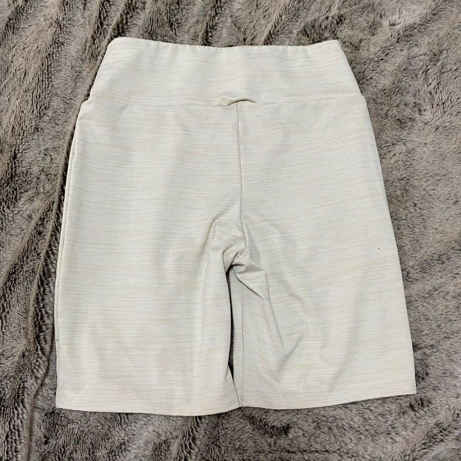 Other Adore Me Cream Heathered High-Waist Bike Shorts | Sz S Size 27" / US 4 / IT 40 - 3 Thumbnail