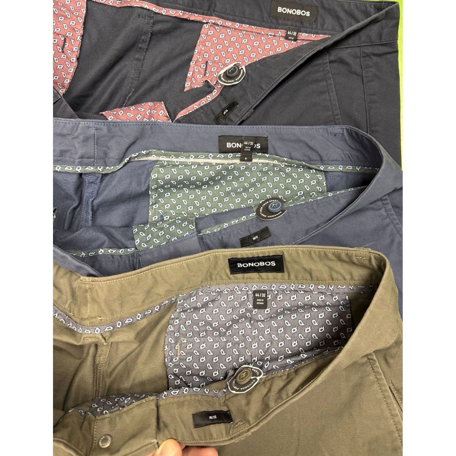 Bonobos Bonobos Lot of 3 Washed Chino Pants Sim Fit Size 44 x 32 Mens Size US 44 / EU 60 - 4 Thumbnail