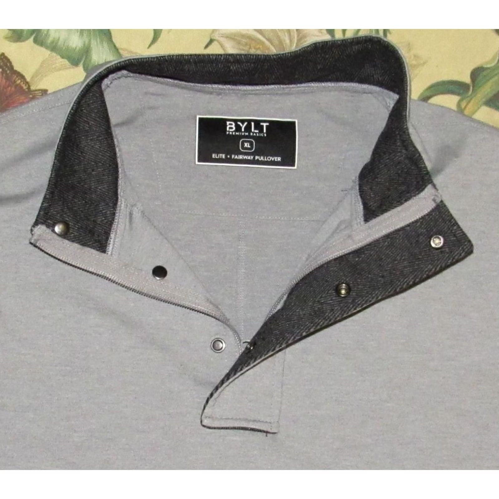 Vintage BYLT Elite Fairway Pullover Jacket XL Men Gray Jacket XL Mens Size US XL / EU 56 / 4 - 2 Thumbnail