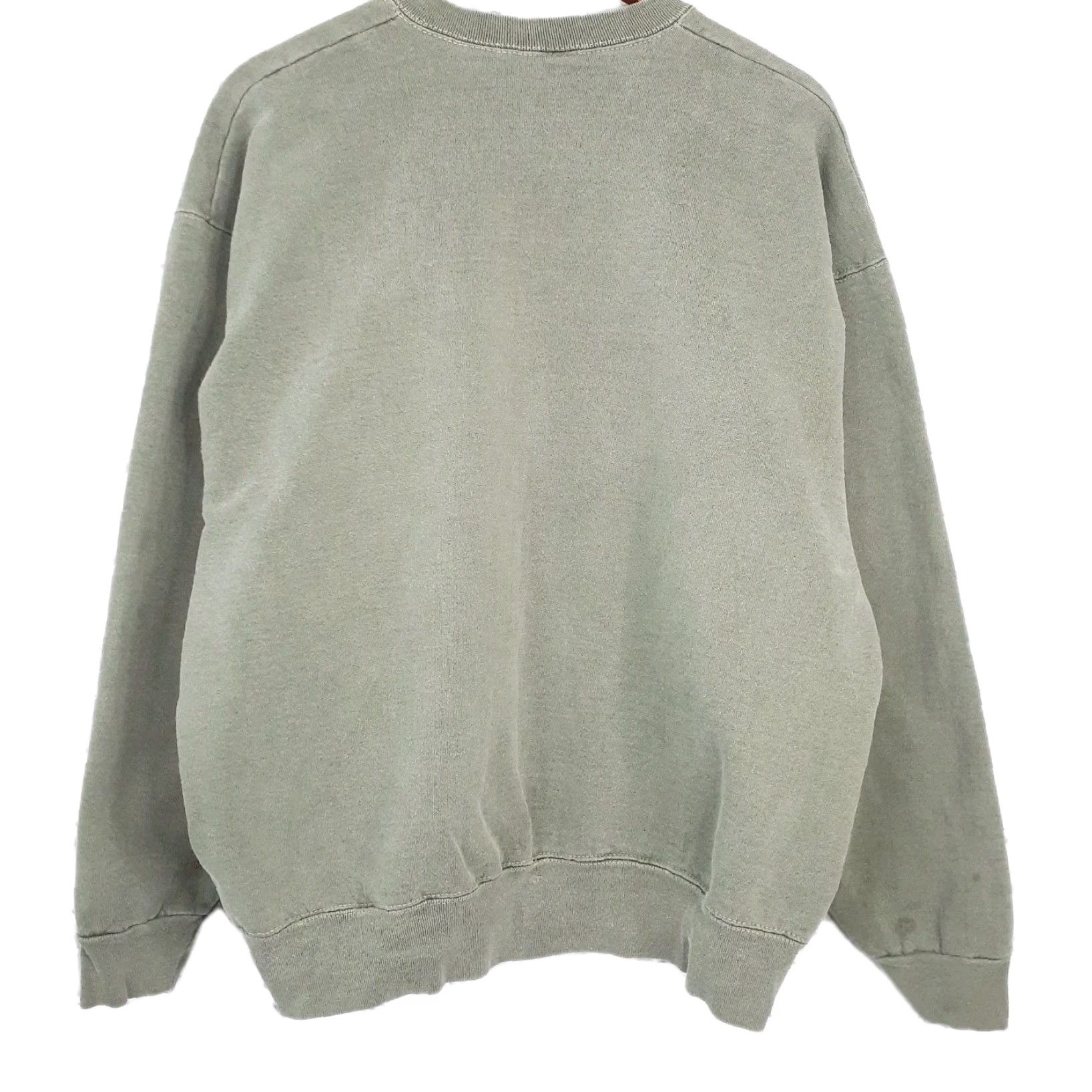 Fruit Of The Loom VINTAGE Fruit of the Loom Sweatshirt XL Green USA Super Cotton Crew Neck Long Sleeve Unisex Adults Pullover Sports Embroidered Regular Size Size US XL / EU 56 / 4 - 2 Thumbnail