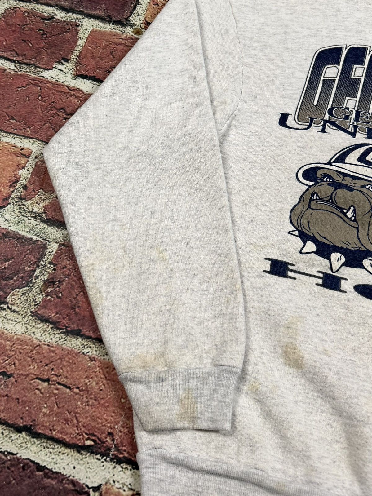 NCAA Vintage Georgetown Hoyas Sweatshirt Crewneck 90s Boxy 1993 Size US L / EU 52-54 / 3 - 14 Thumbnail